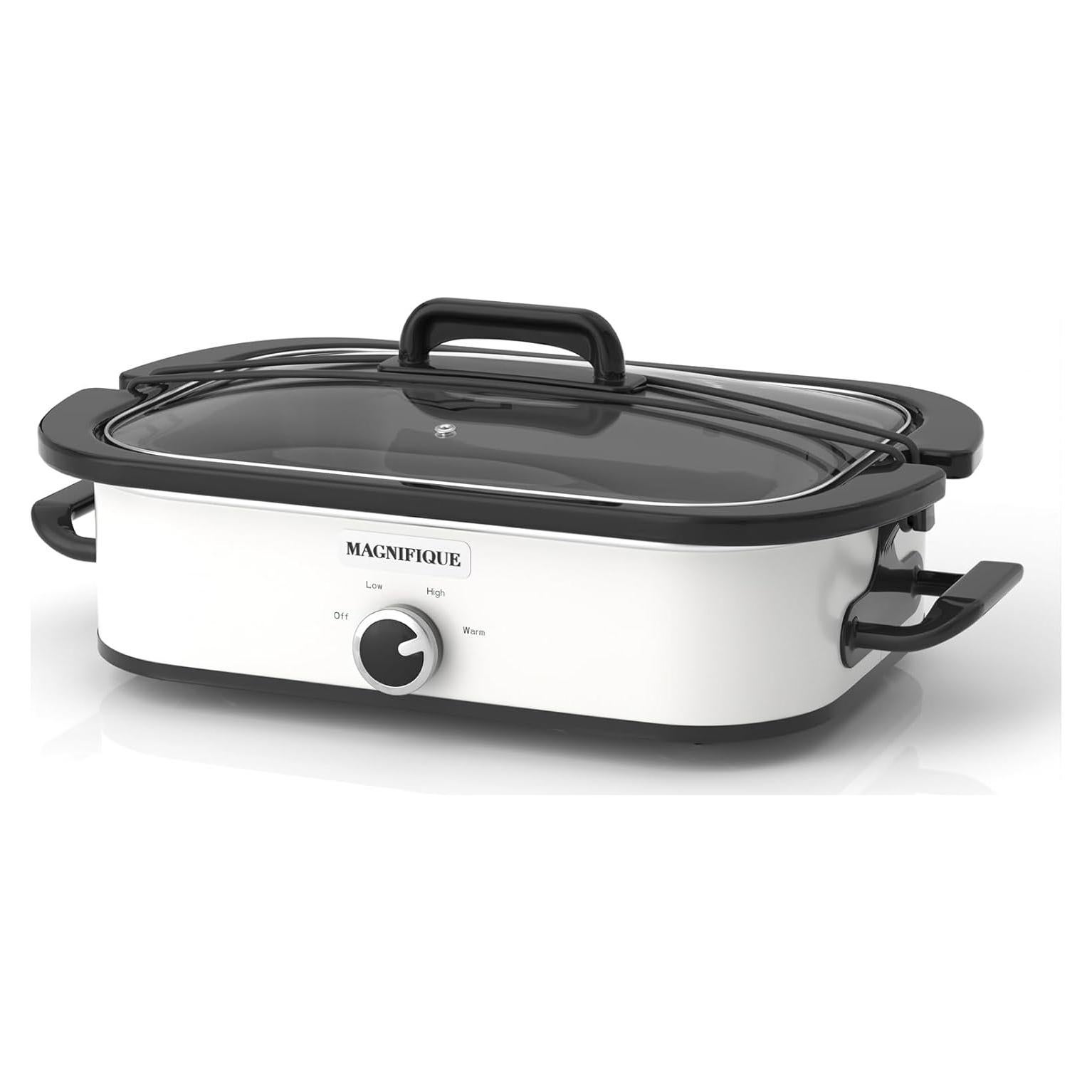 Olla de Cocción Lenta Zing 4 Cuartos Blanca Apta Lavavajillas