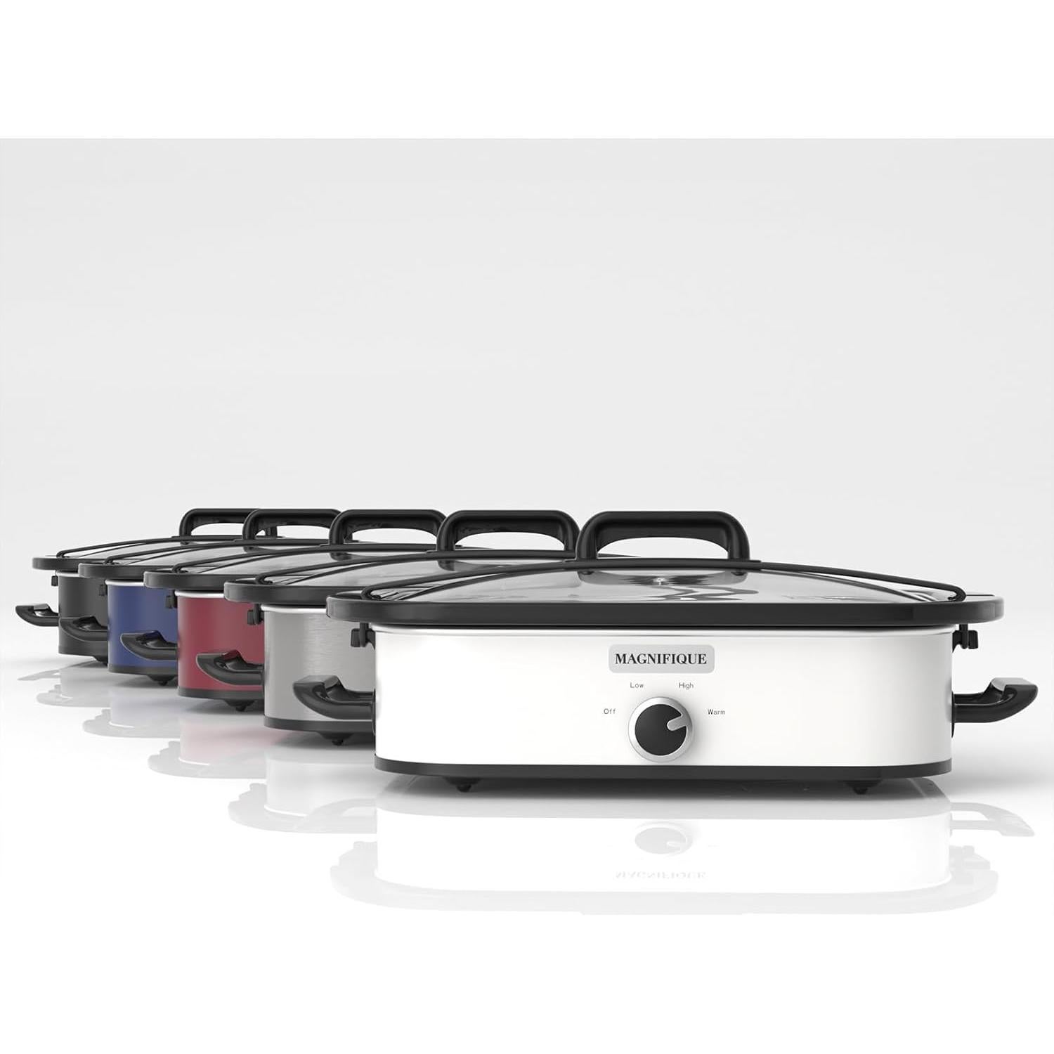 Olla de Cocción Lenta Zing 4 Cuartos Blanca Apta Lavavajillas