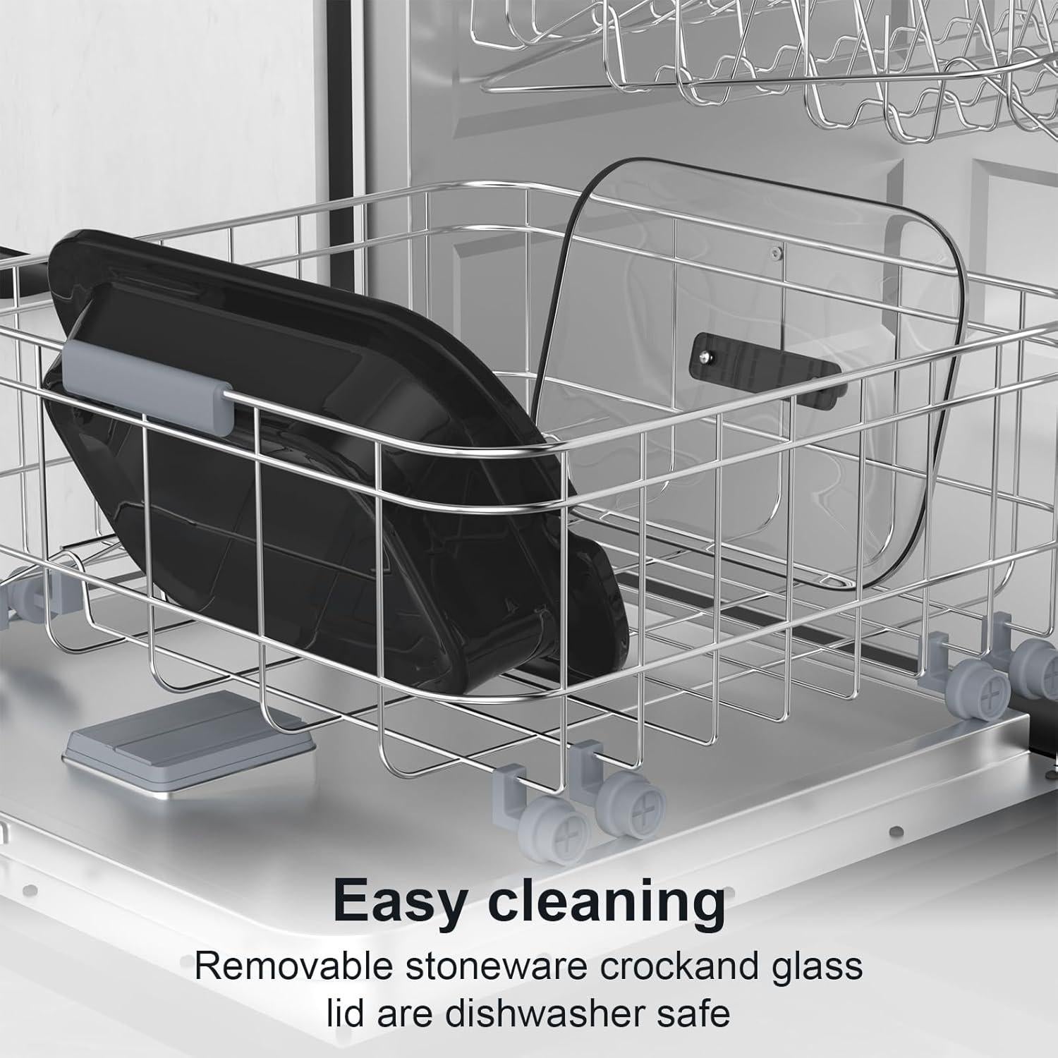 Olla de Cocción Lenta Zing 4 Cuartos Blanca Apta Lavavajillas