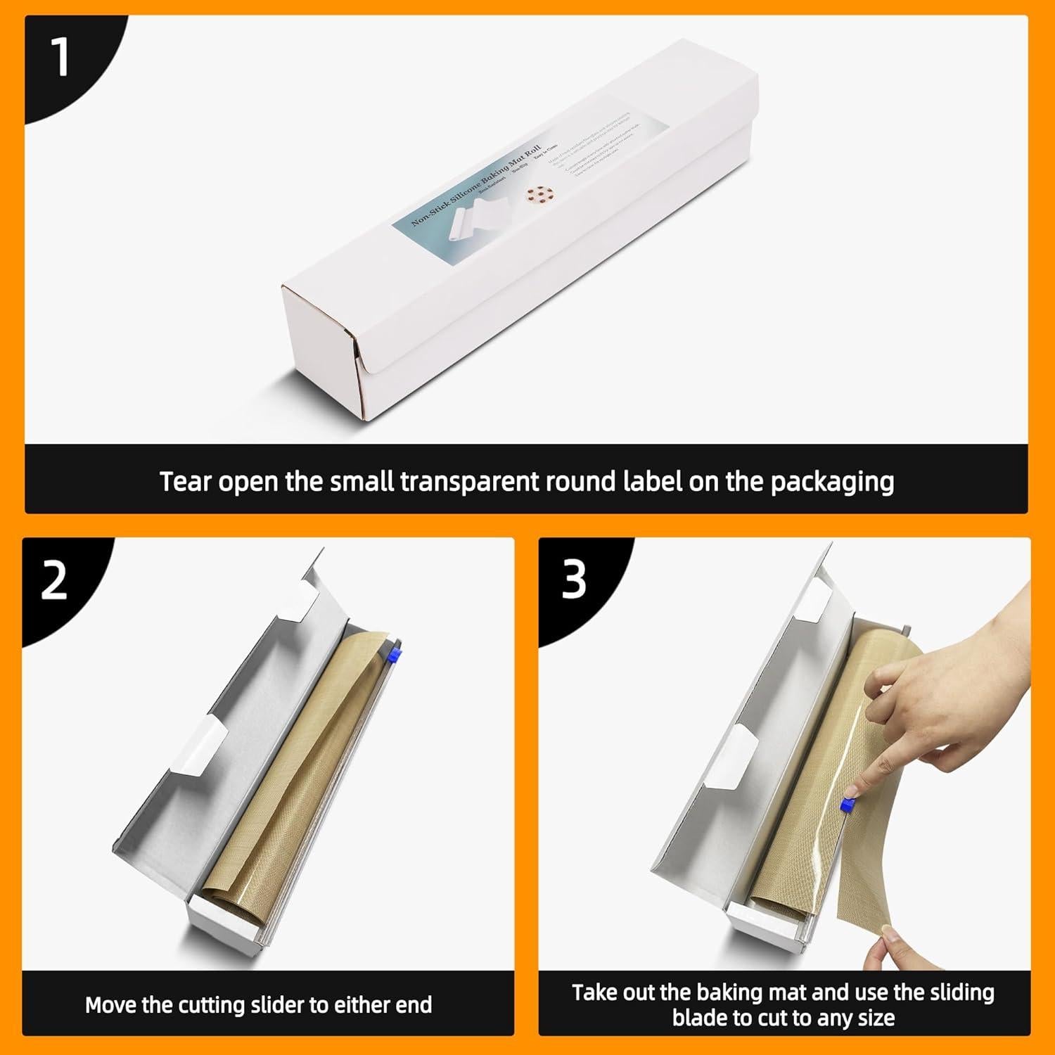 Alfombrilla de Silicona para Hornear 1st owned 30.48x182.88cm Beige