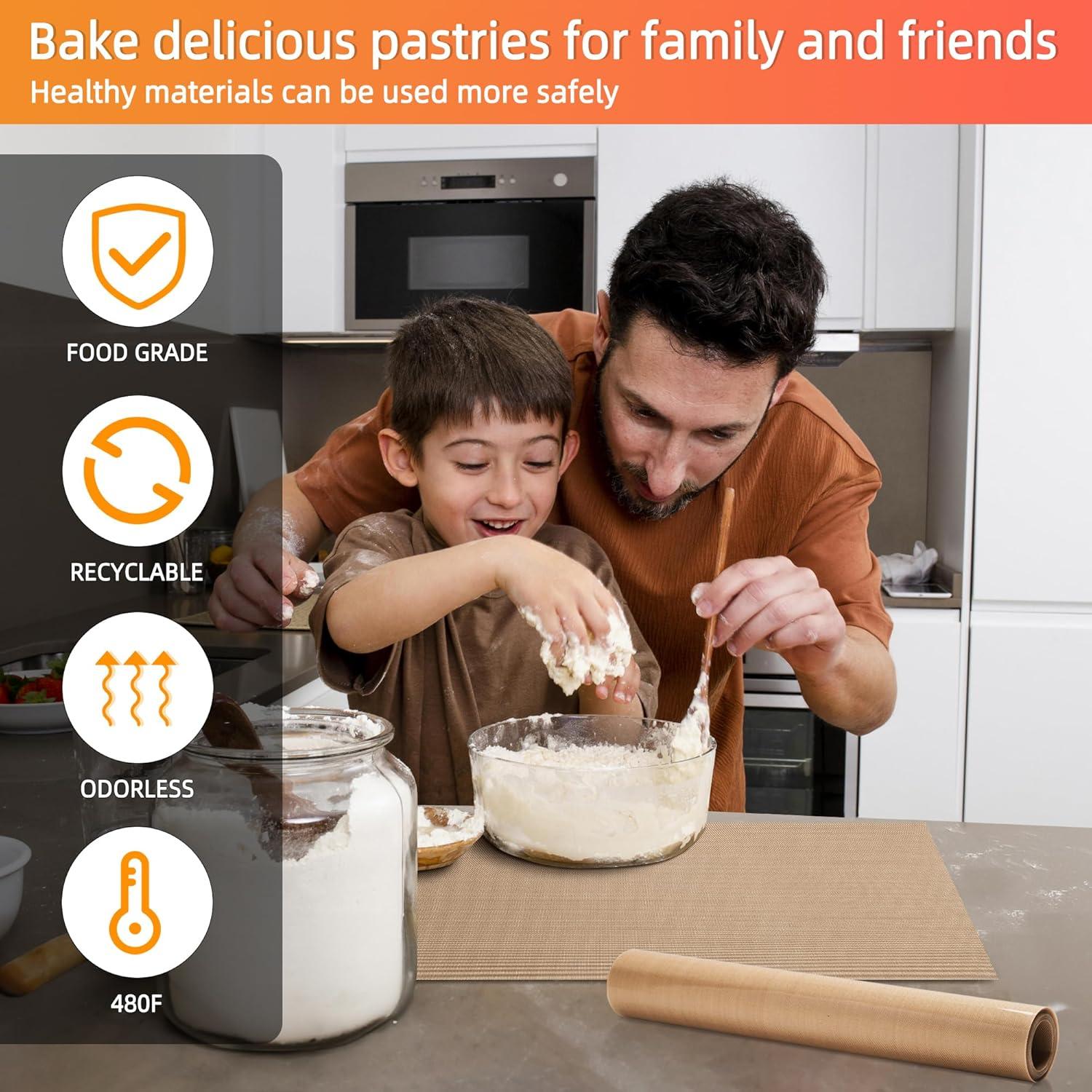 Alfombrilla de Silicona para Hornear 1st owned 30.48x182.88cm Beige