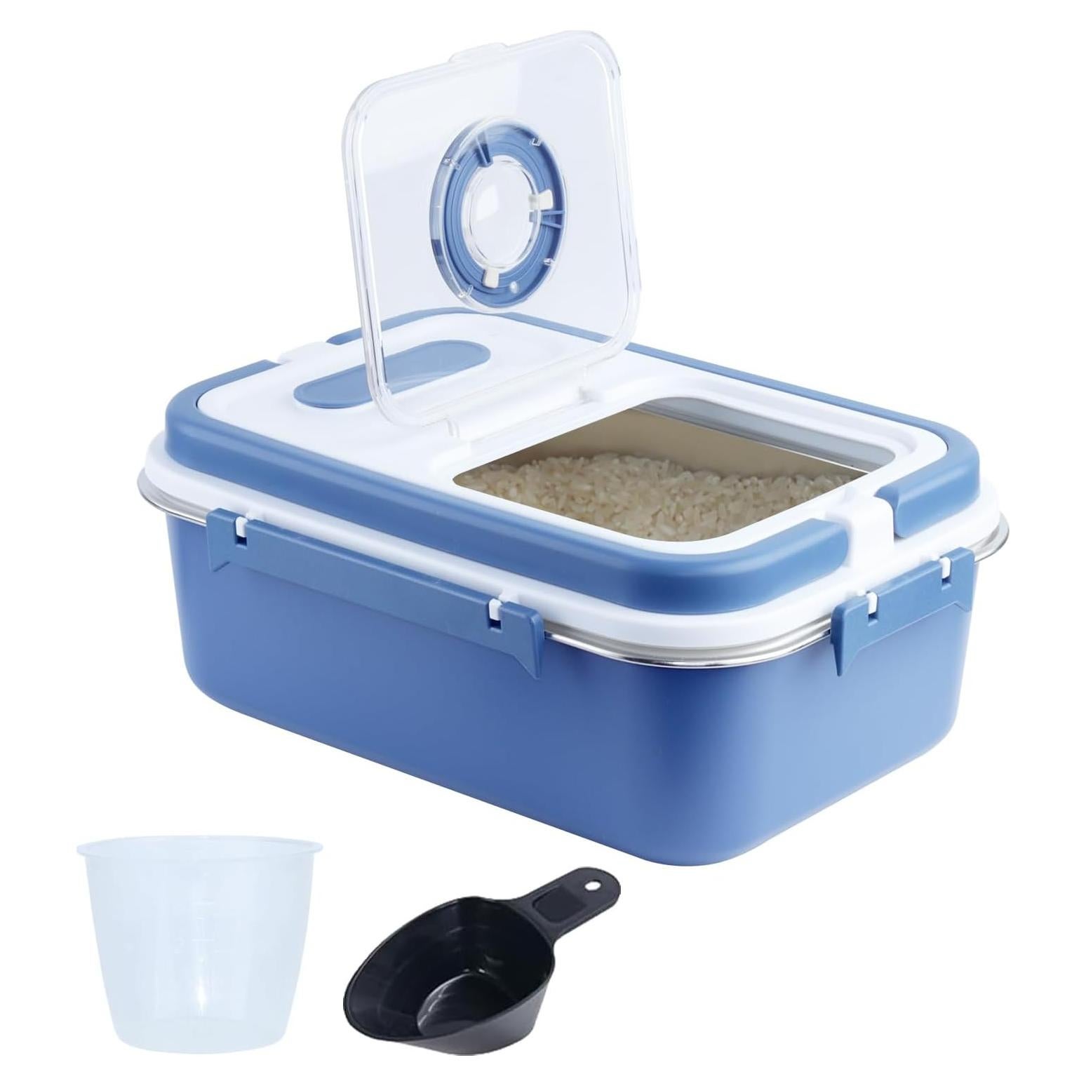 Contenedor de Almacenamiento Hermético PENCK 7.5L Acero Inoxidable Azul