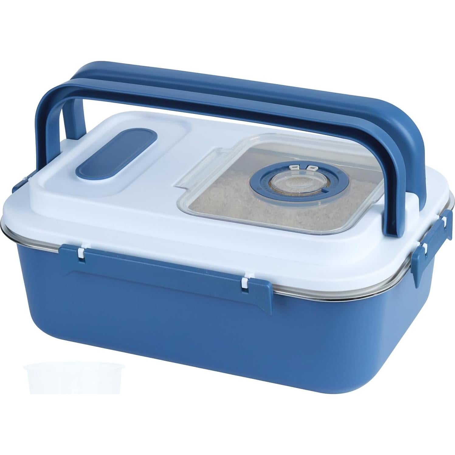 Contenedor de Almacenamiento Hermético PENCK 7.5L Acero Inoxidable Azul