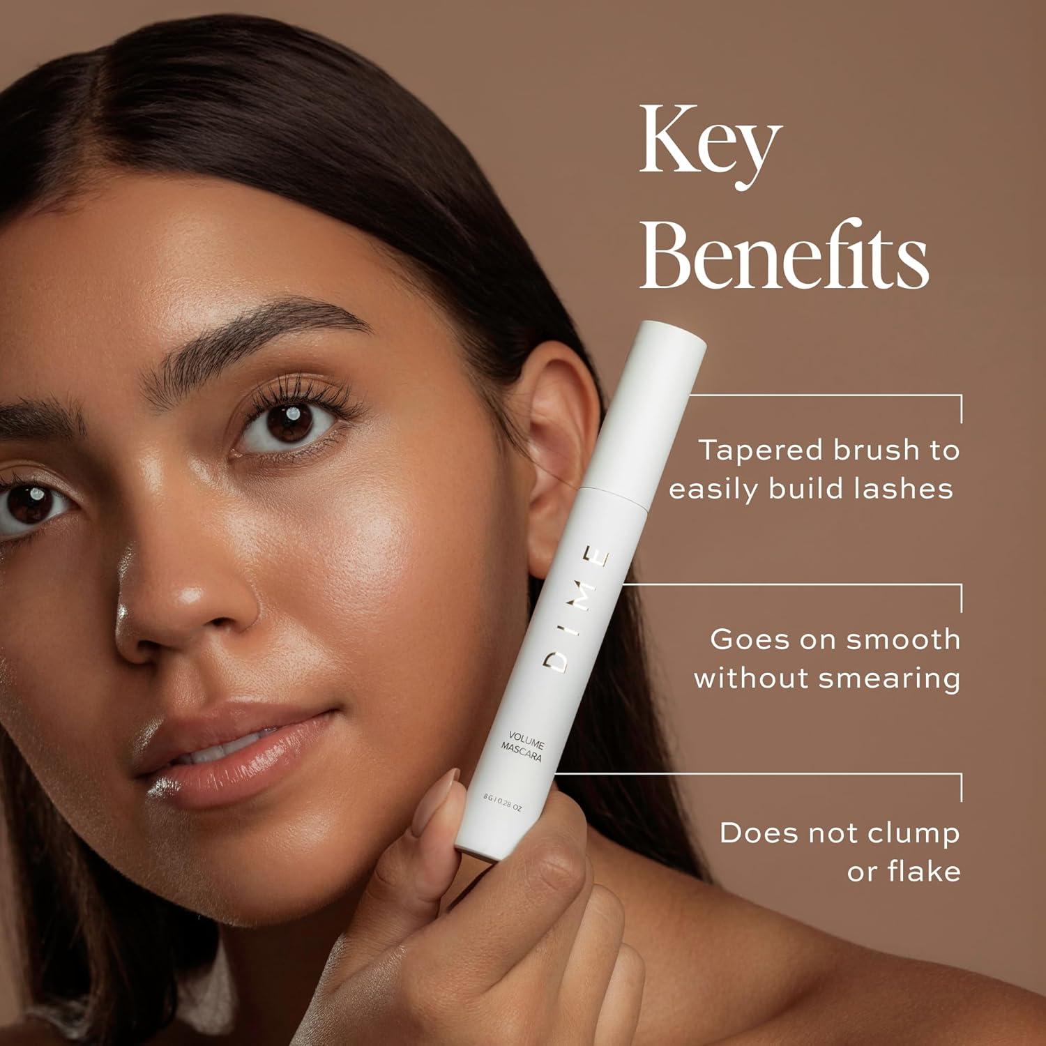 Máscara de Volumen DIME Beauty - Pestañas Más Largas y Gruesas, 8 g