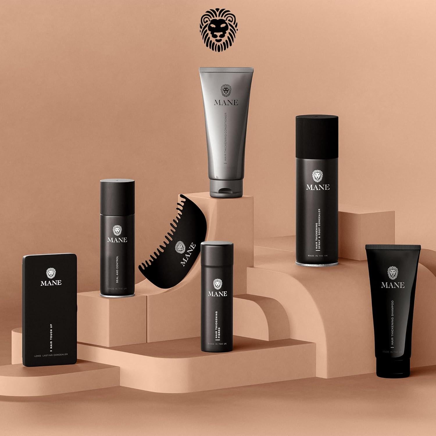 Fibra Capilar Mane para Cabello Fino y Ralo - Negro