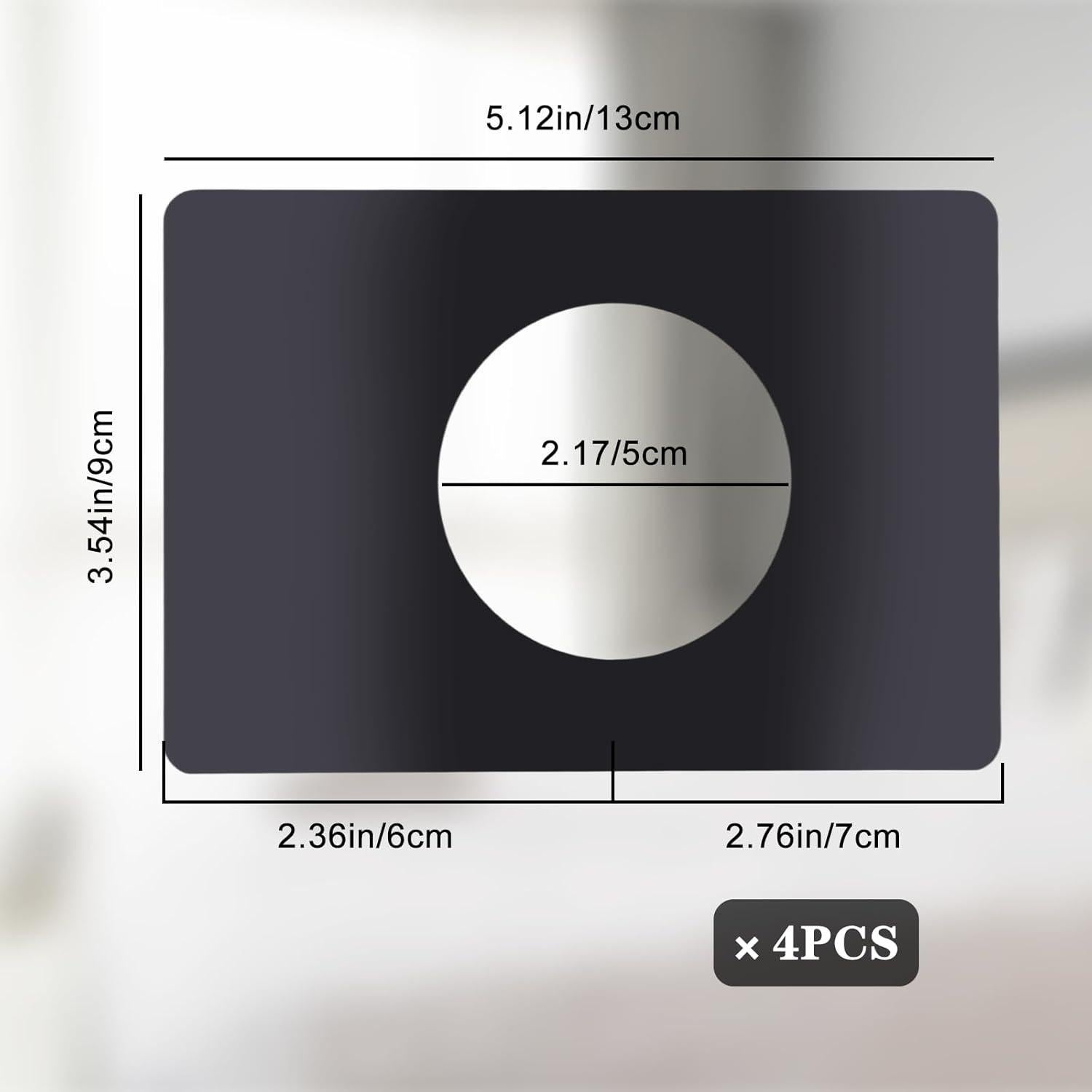 Placas de Refuerzo de Cerradura de Acero Inoxidable 4PCS