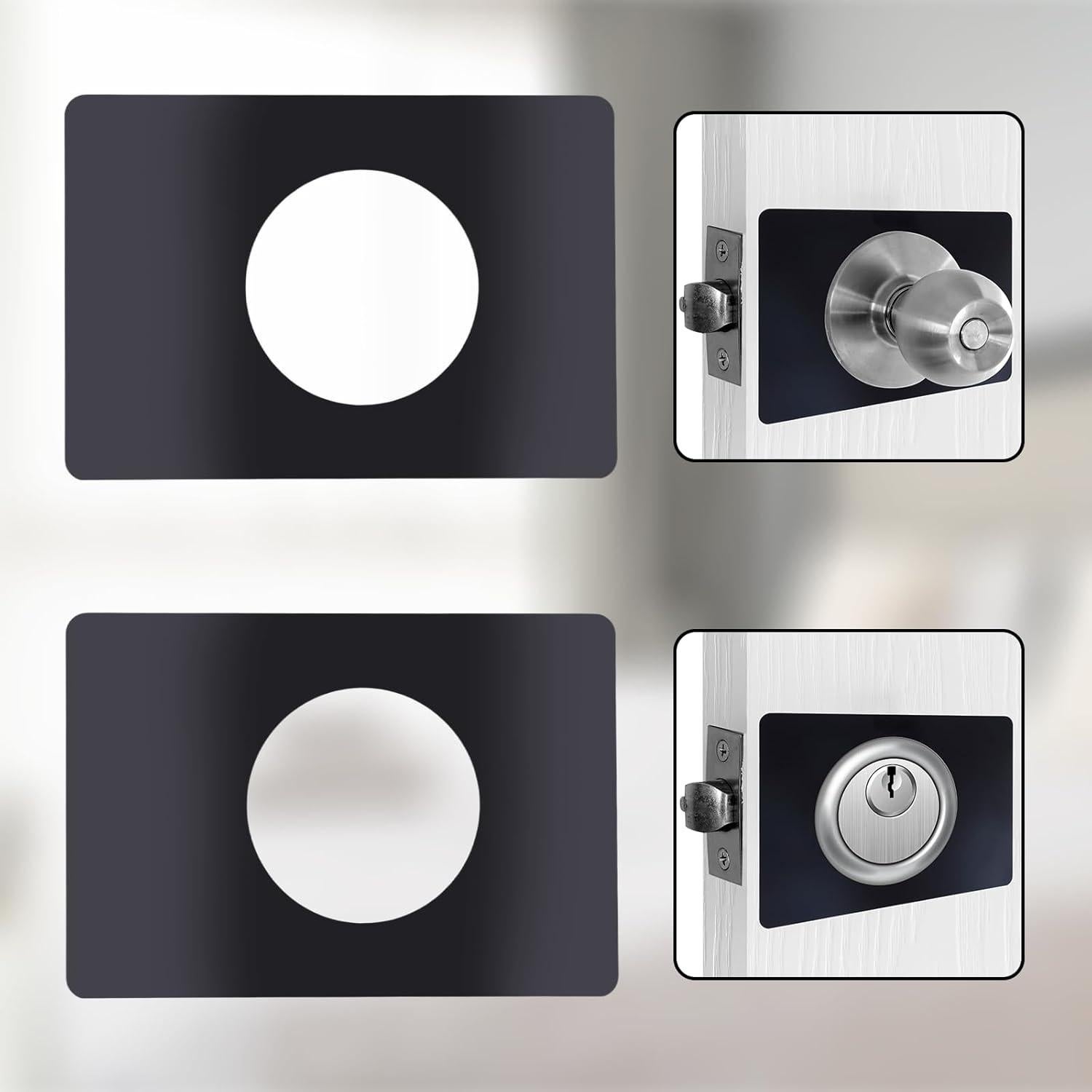 Placas de Refuerzo de Cerradura de Acero Inoxidable 4PCS