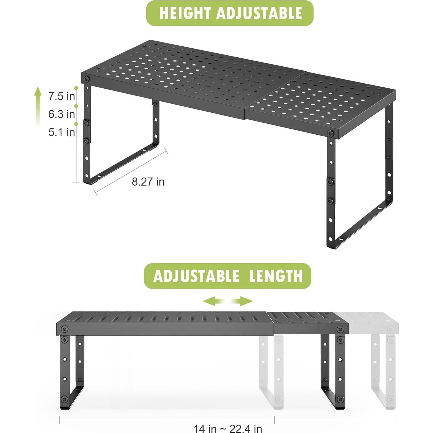 Estante Organizador Expandible RUILALIFE Ajustable 56.8 cm