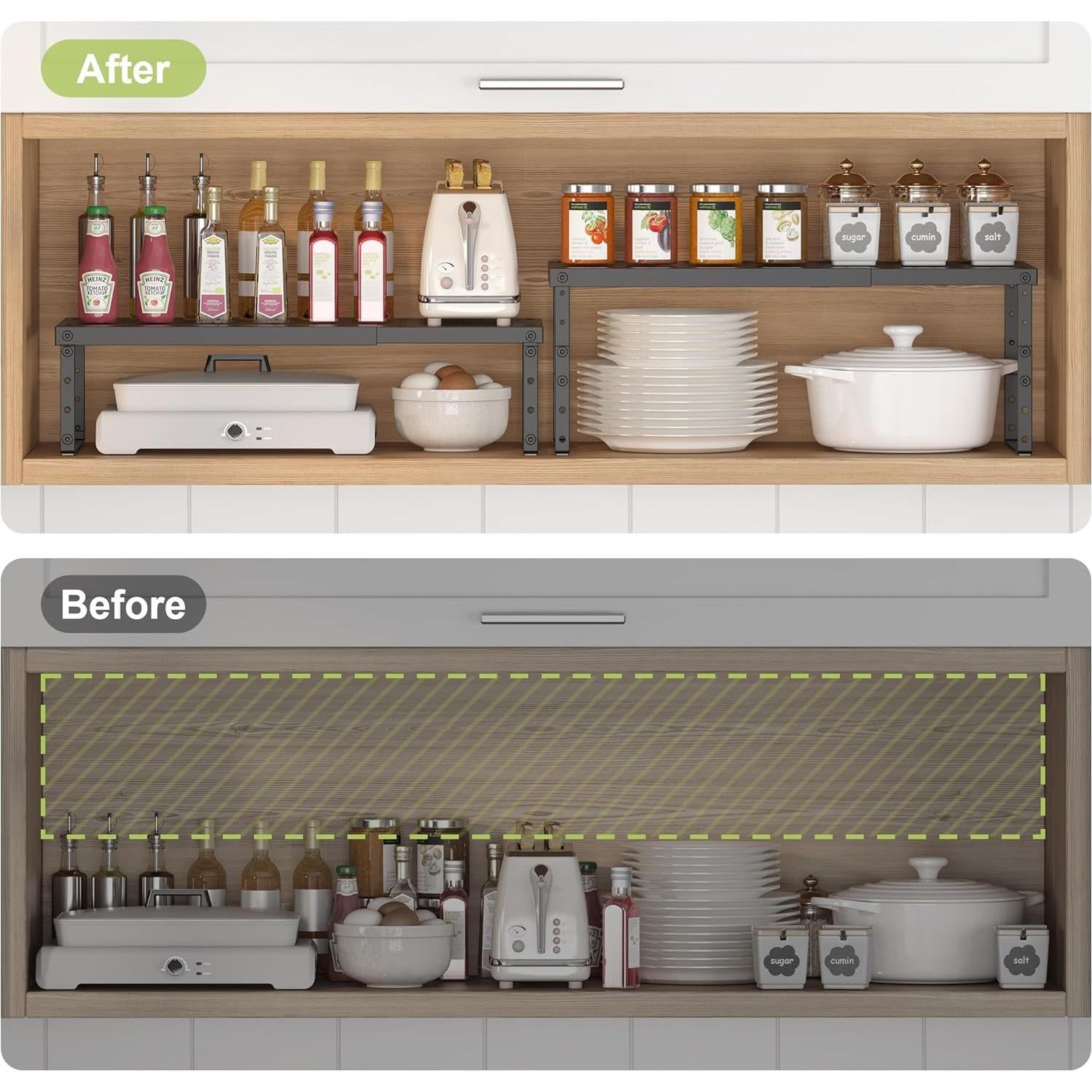 Estante Organizador Expandible RUILALIFE Ajustable 56.8 cm