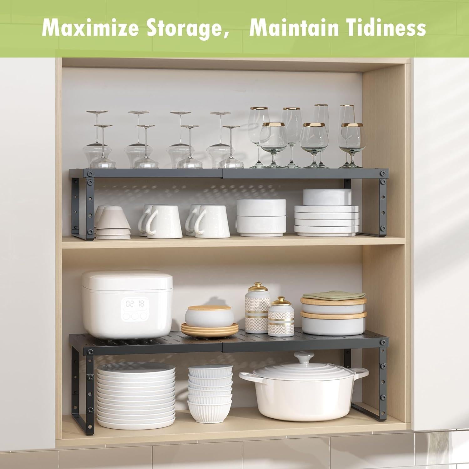Estante Organizador Expandible RUILALIFE Ajustable 56.8 cm