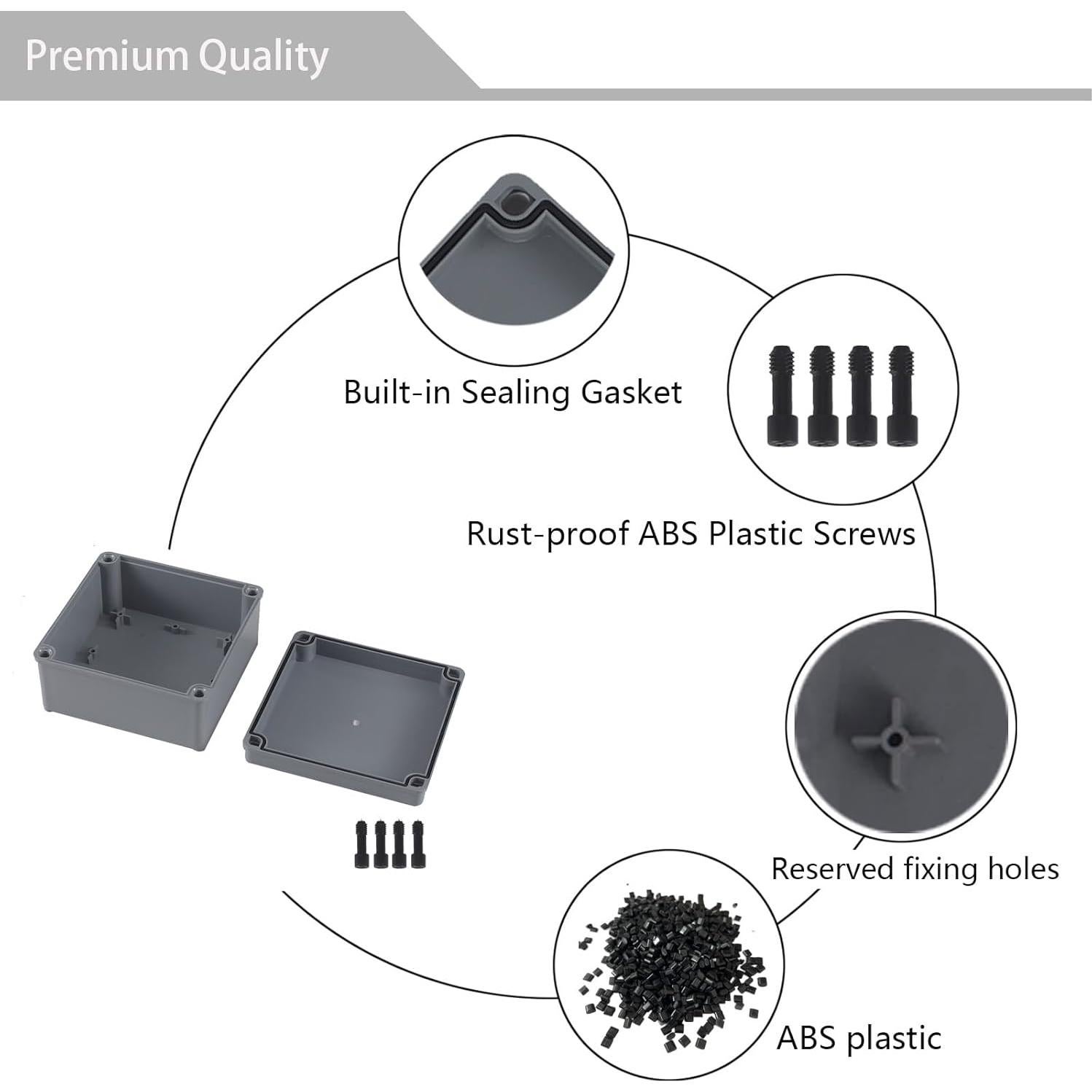 Caja de Conexiones IP66 150x150x80mm ABS SJCCDSGS