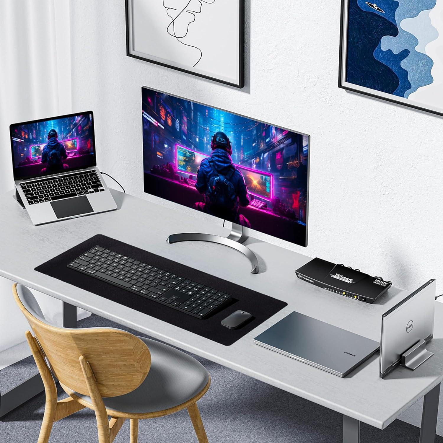 Alfombrilla de Ratón ALOANES 2PCS Impermeable 80x30cm