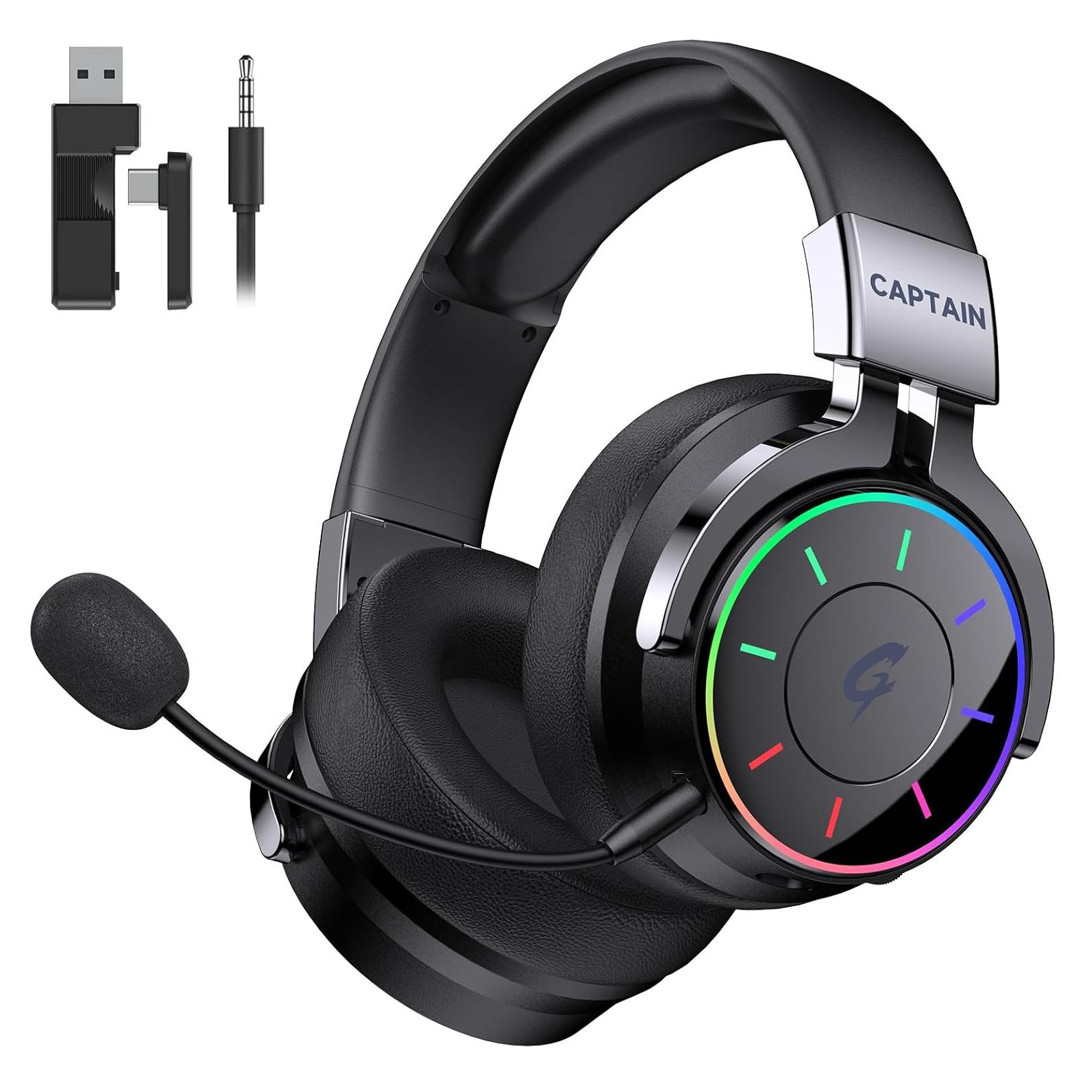 Auriculares Inalámbricos COOLV Spark04 7.1 RGB 60H PC PS5 PS4