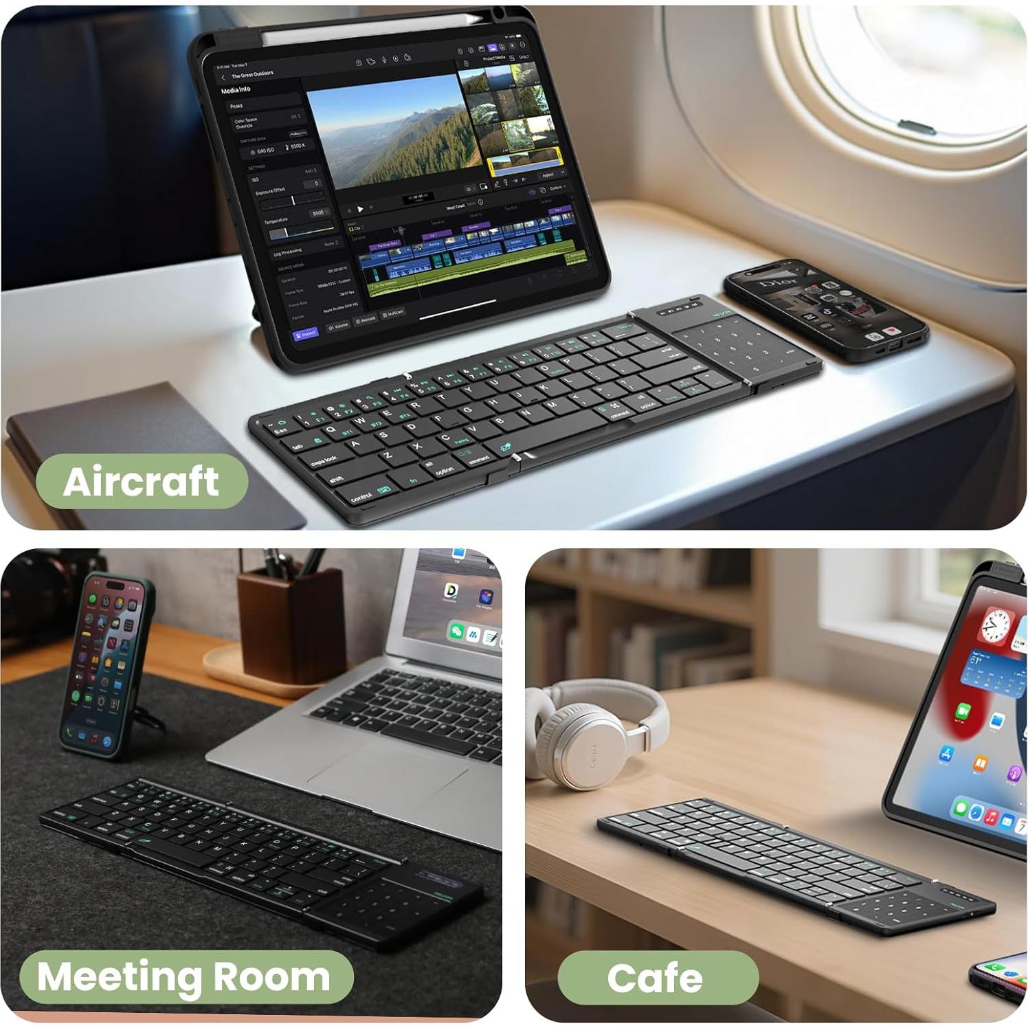 Teclado Inalámbrico Plegable Nillkin Pocket con Touchpad