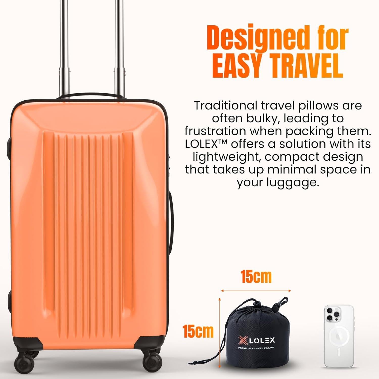 Cojín de Viaje Pro con Capucha LOLEX - Espuma Viscoelástica