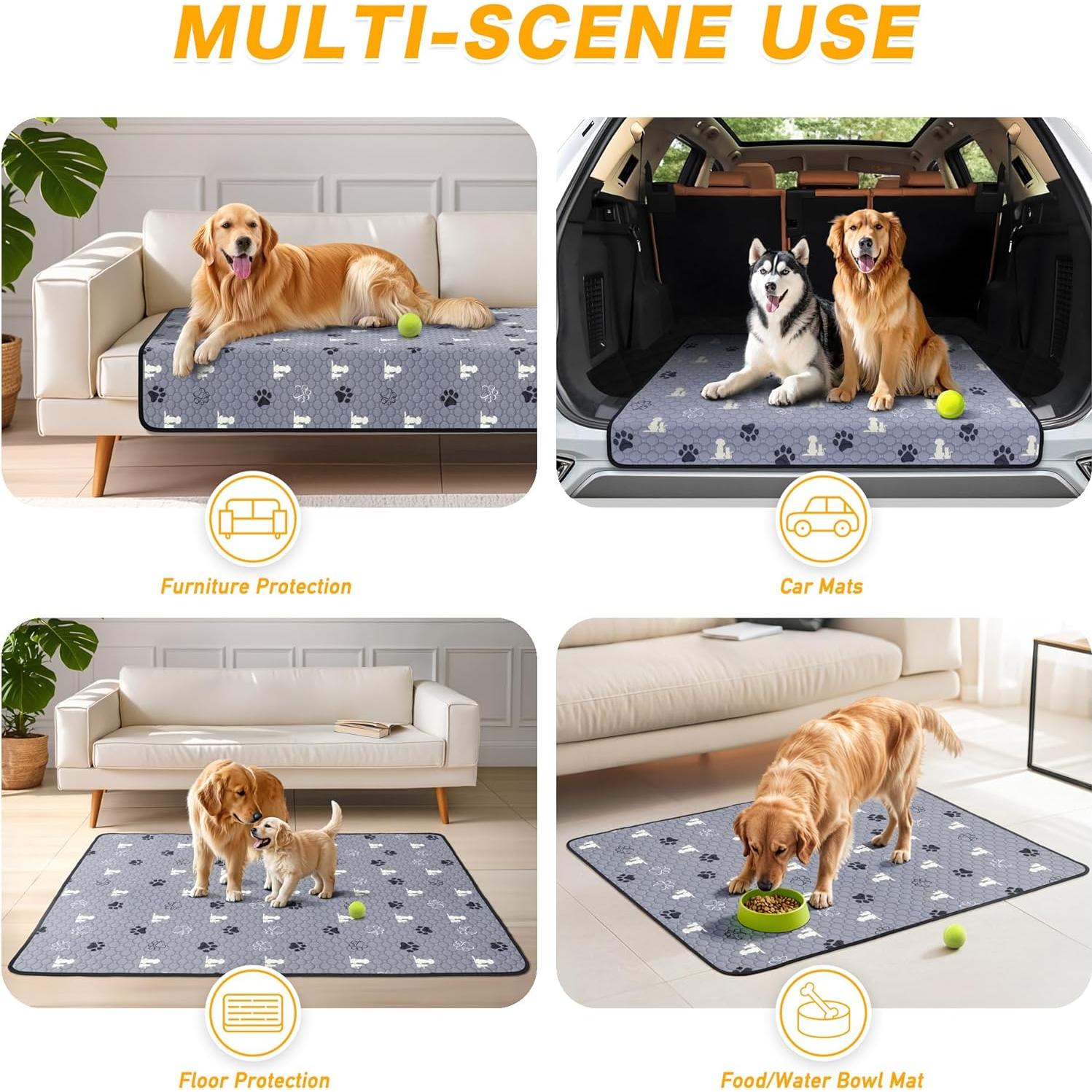 Alfombrillas Lavables para Perros X.P.Made 45.72x60.96cm Gris