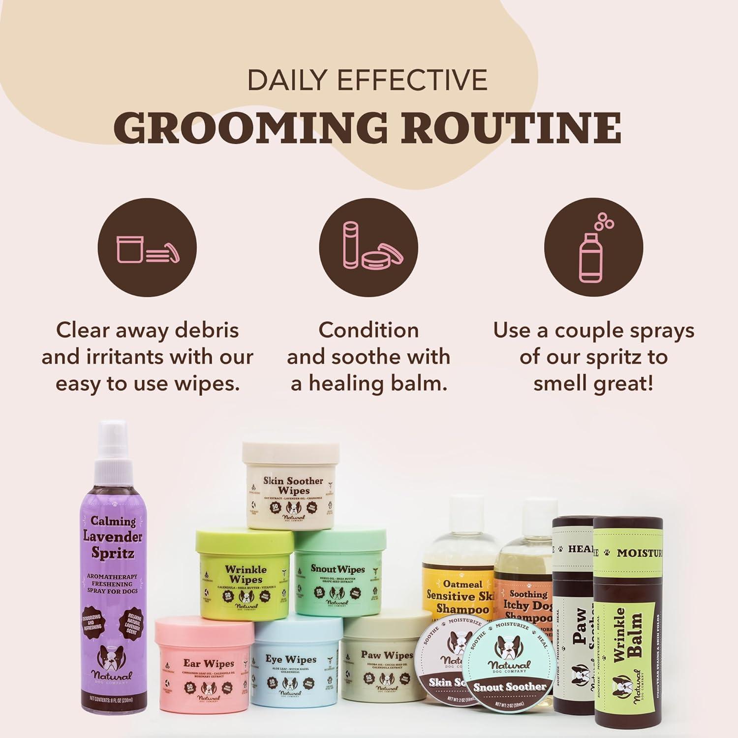 Toallitas para Oídos de Perro Natural 50 Ct - Alivio Picazón