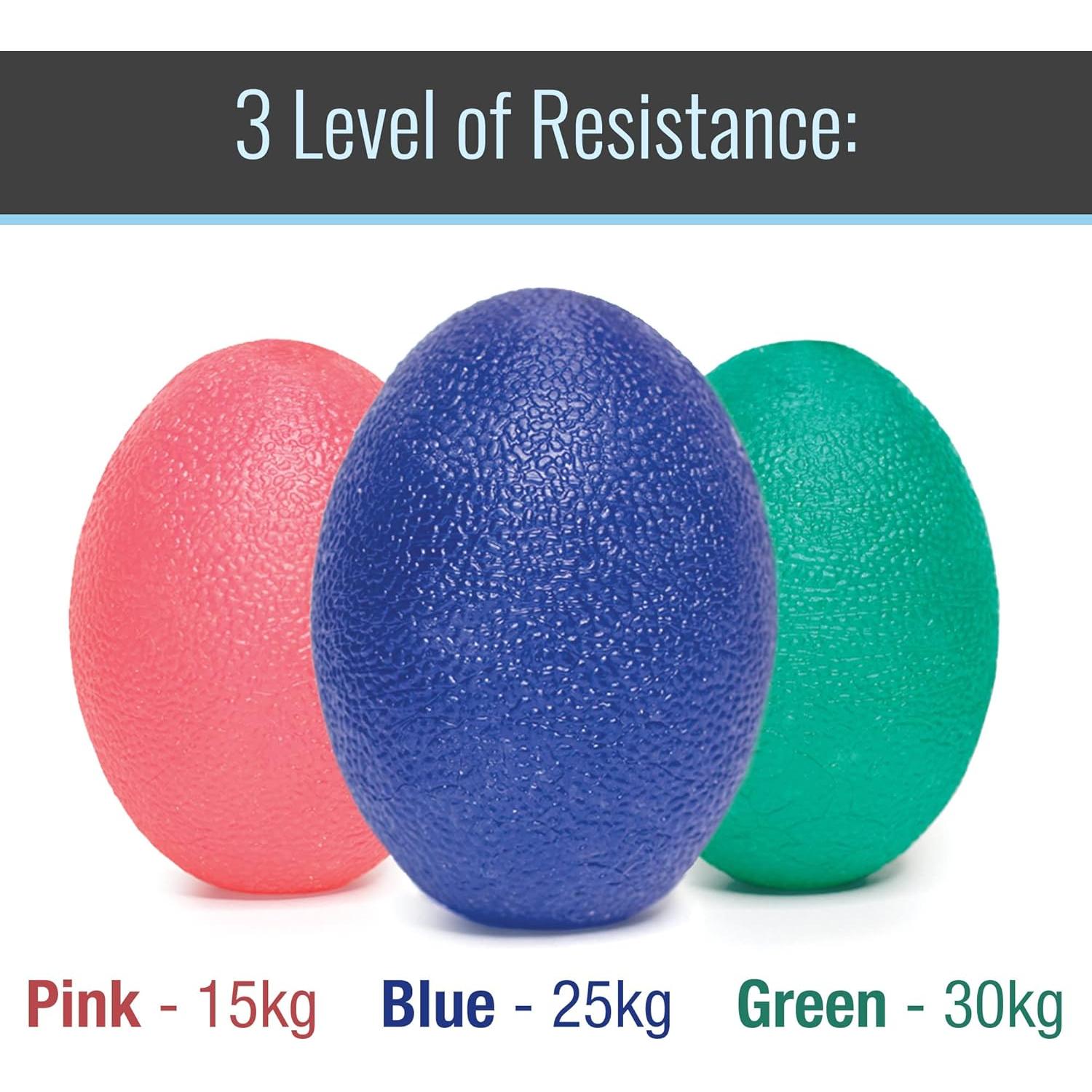 Juego de 3 Pelotas Antiestrés HealthSmart - Alivio de Ansiedad y Fuerza