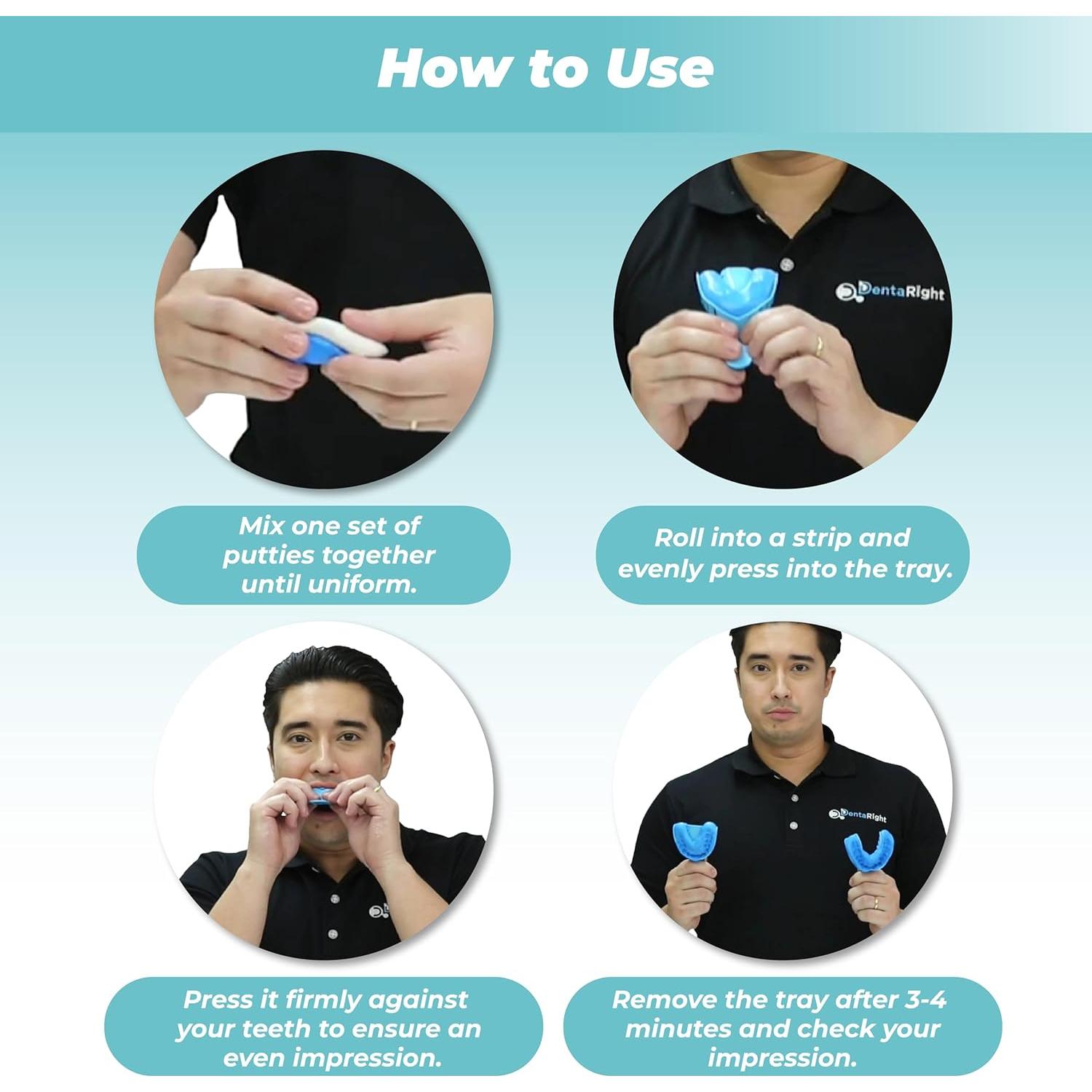 Kit de Férula Dental Personalizada DentaRight - Bruxismo