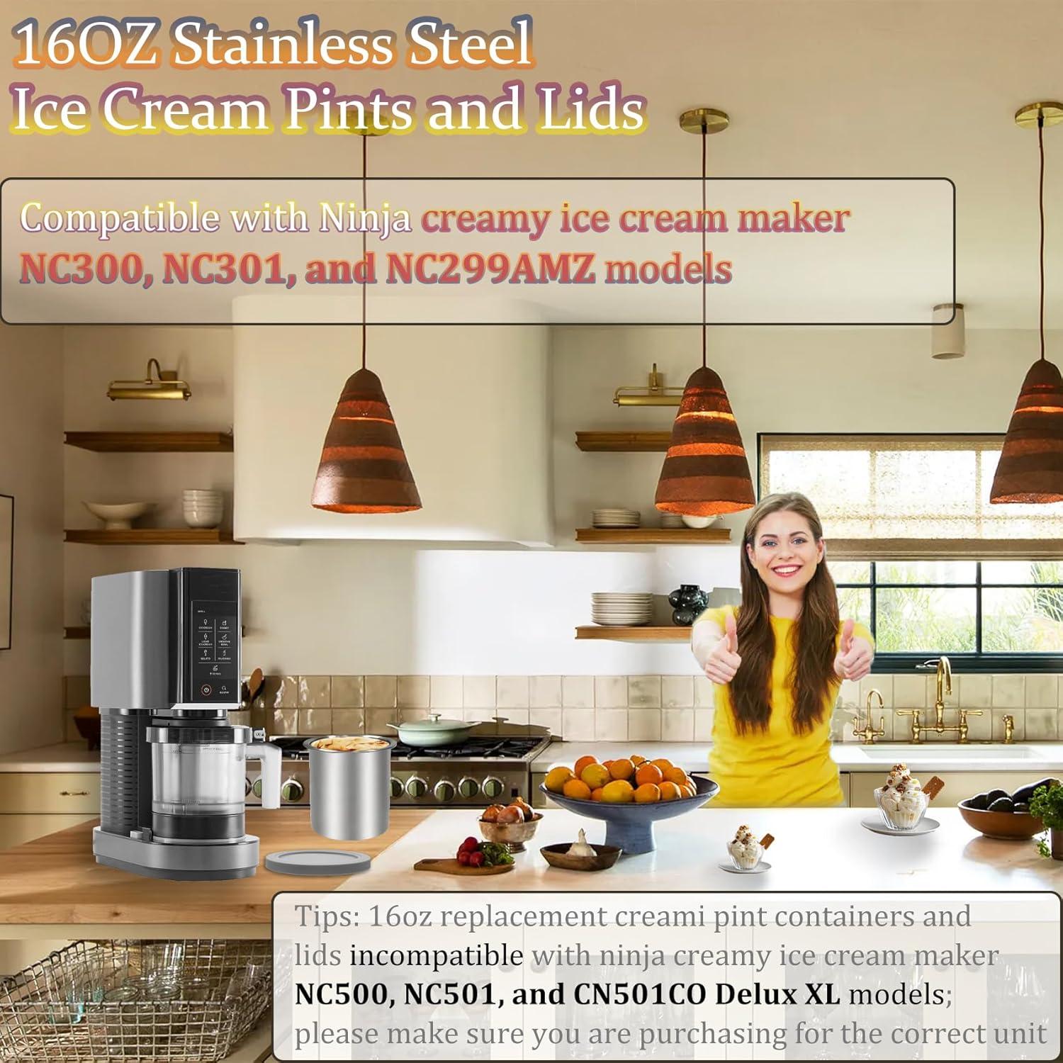 Contenedor de Pintura Acero Inoxidable 16 oz Ninja Creami