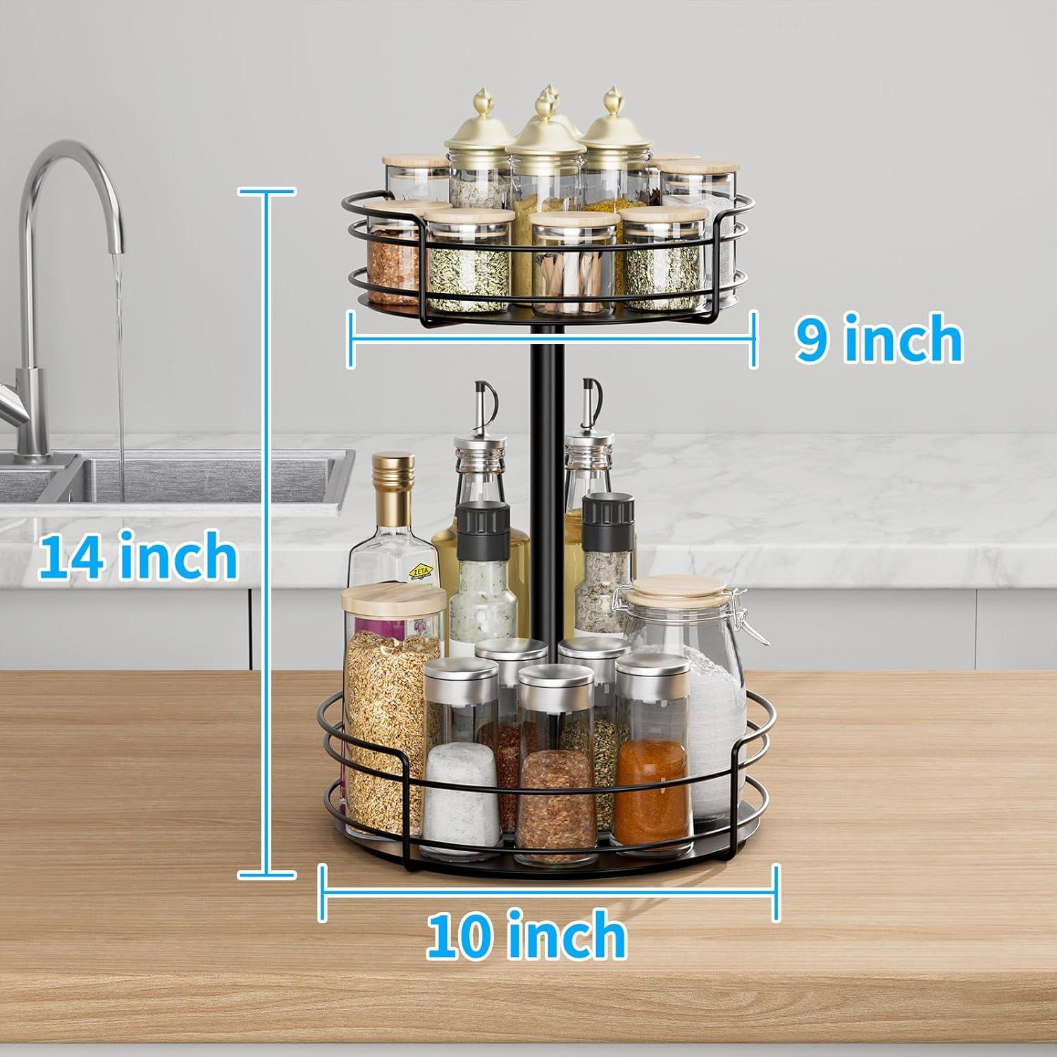 Organizador Giratorio 2 Niveles BOIVSHI para Cocina y Baño