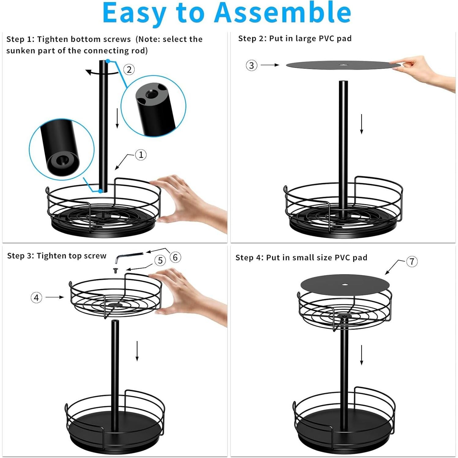 Organizador Giratorio 2 Niveles BOIVSHI para Cocina y Baño