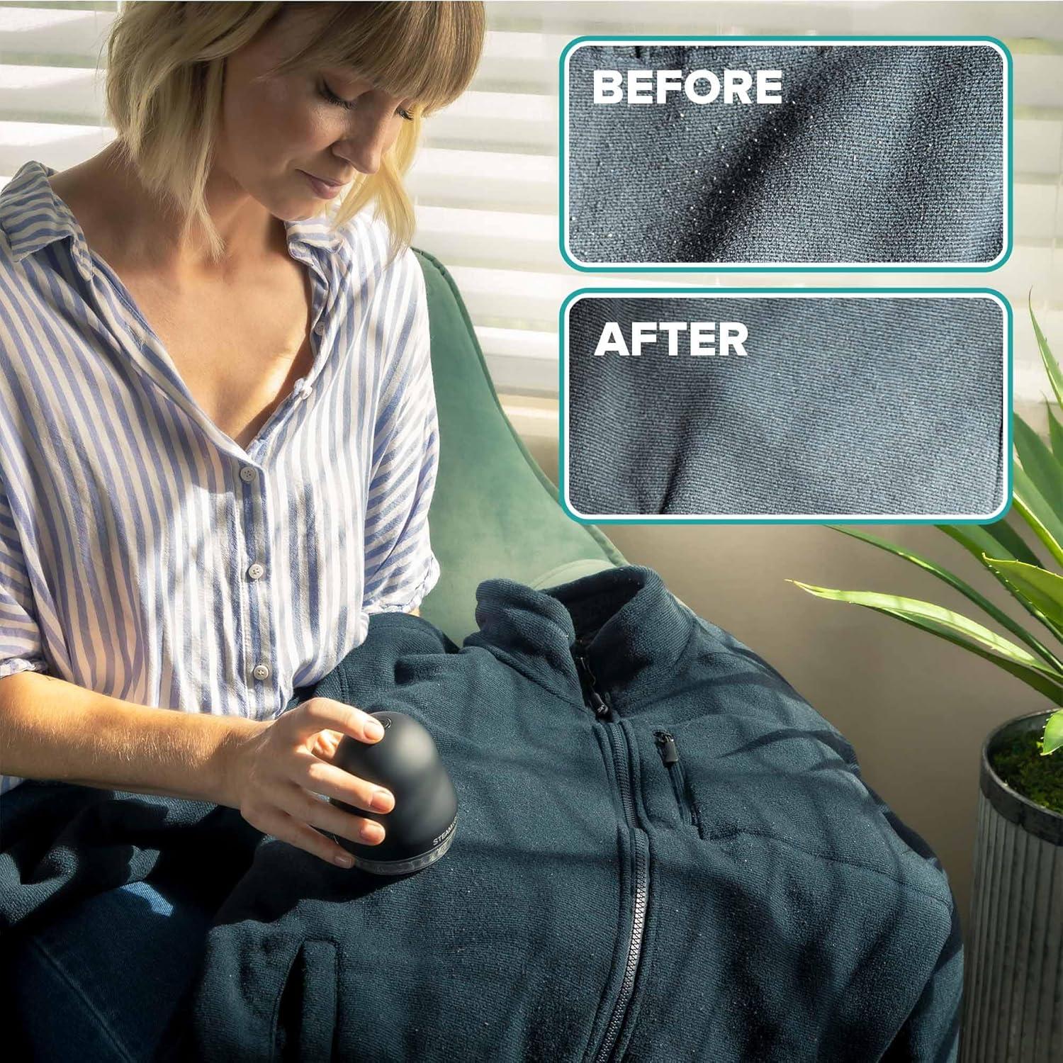 Desfuzzador de Tela Steam & Go Negro - Afeitadora Recargable