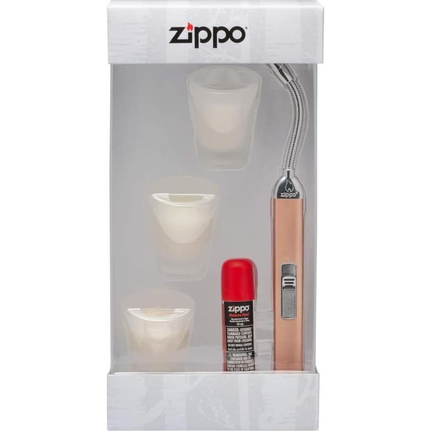 Encendedor de Velas Zippo Oro Rosa Recargable con Butano