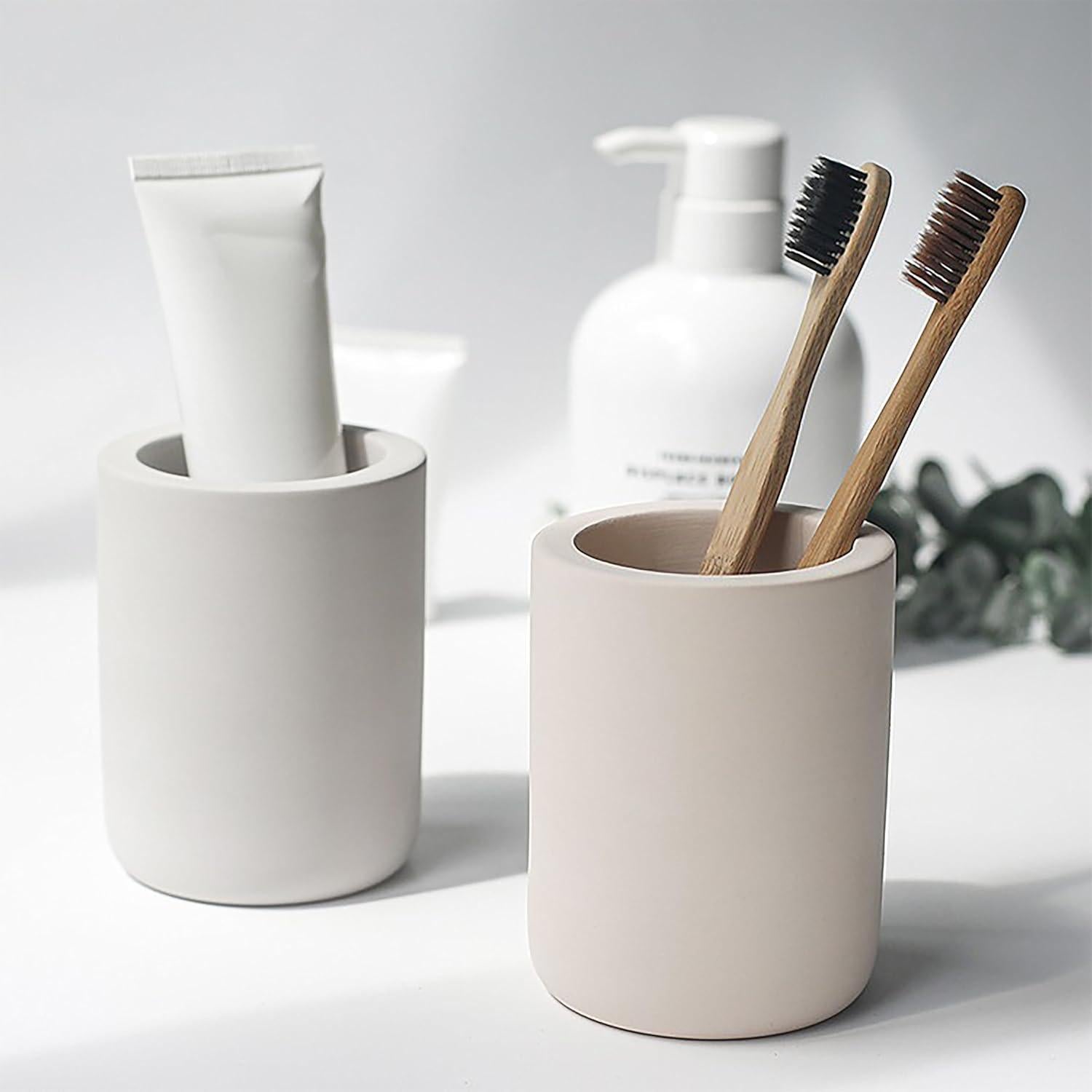 Organizador de Cepillos de Dientes SYJAN HOME Gris Claro - Diatomea