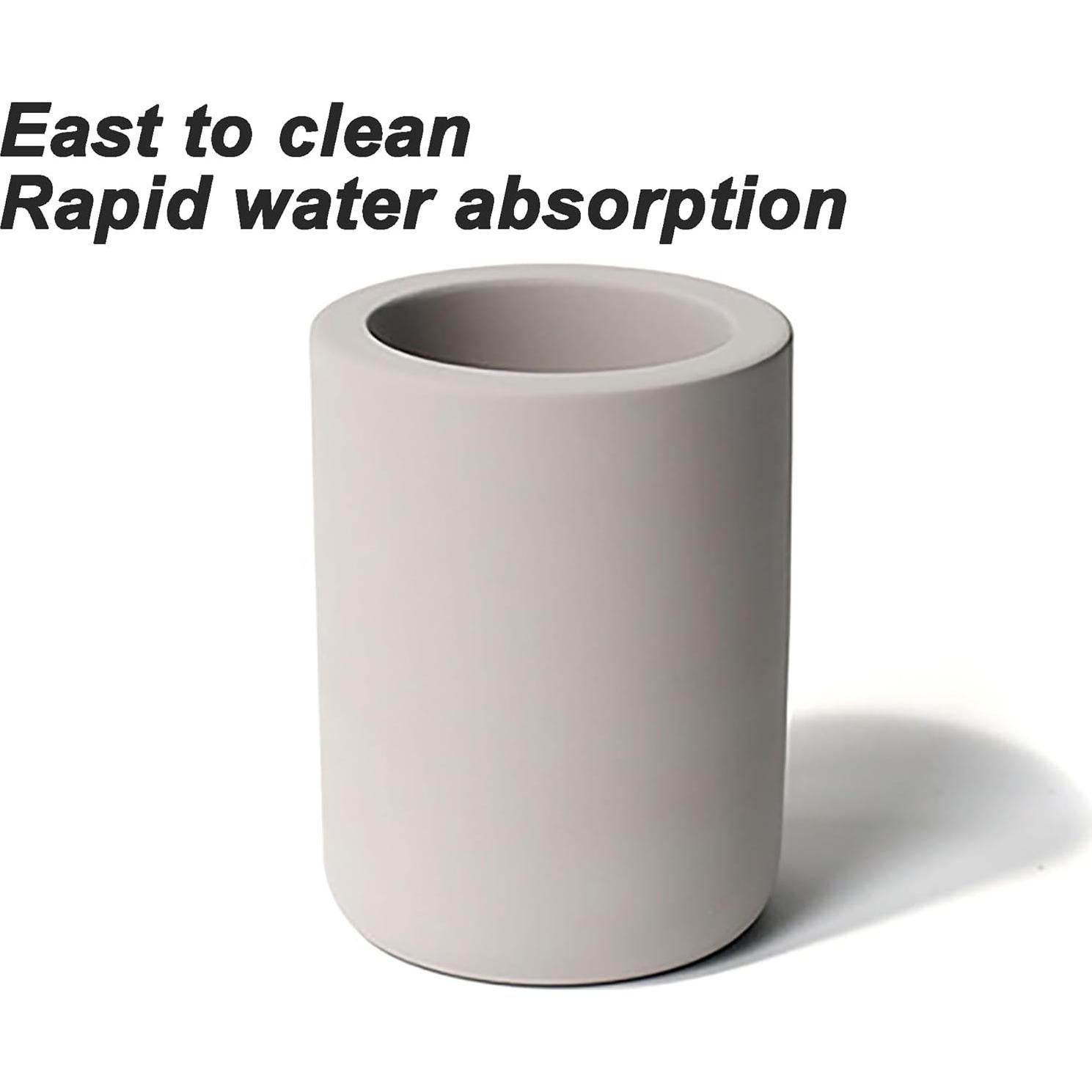 Organizador de Cepillos de Dientes SYJAN HOME Gris Claro - Diatomea