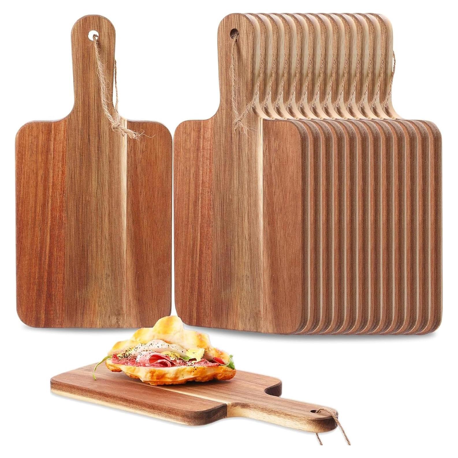 Set de 6 Tablas de Cortar de Madera de Acacia Kionuicno 30 cm