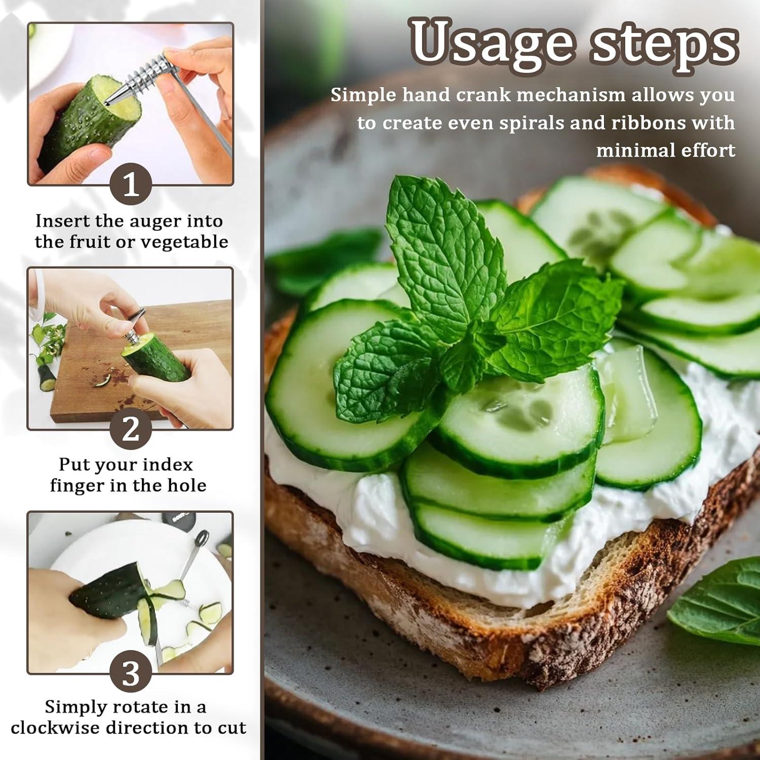 Cortador Espiral de Acero Inoxidable Xanadued para Verduras