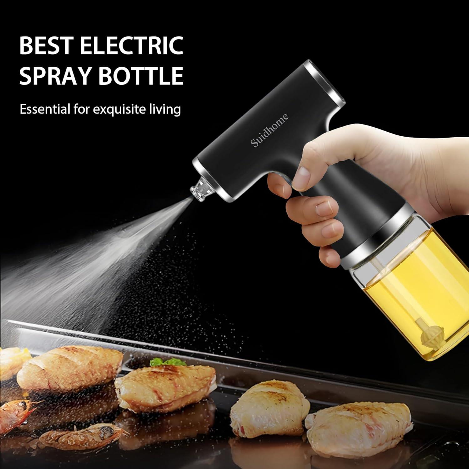 Pulverizador de Aceite de Vidrio Suidhome 177ml Negro