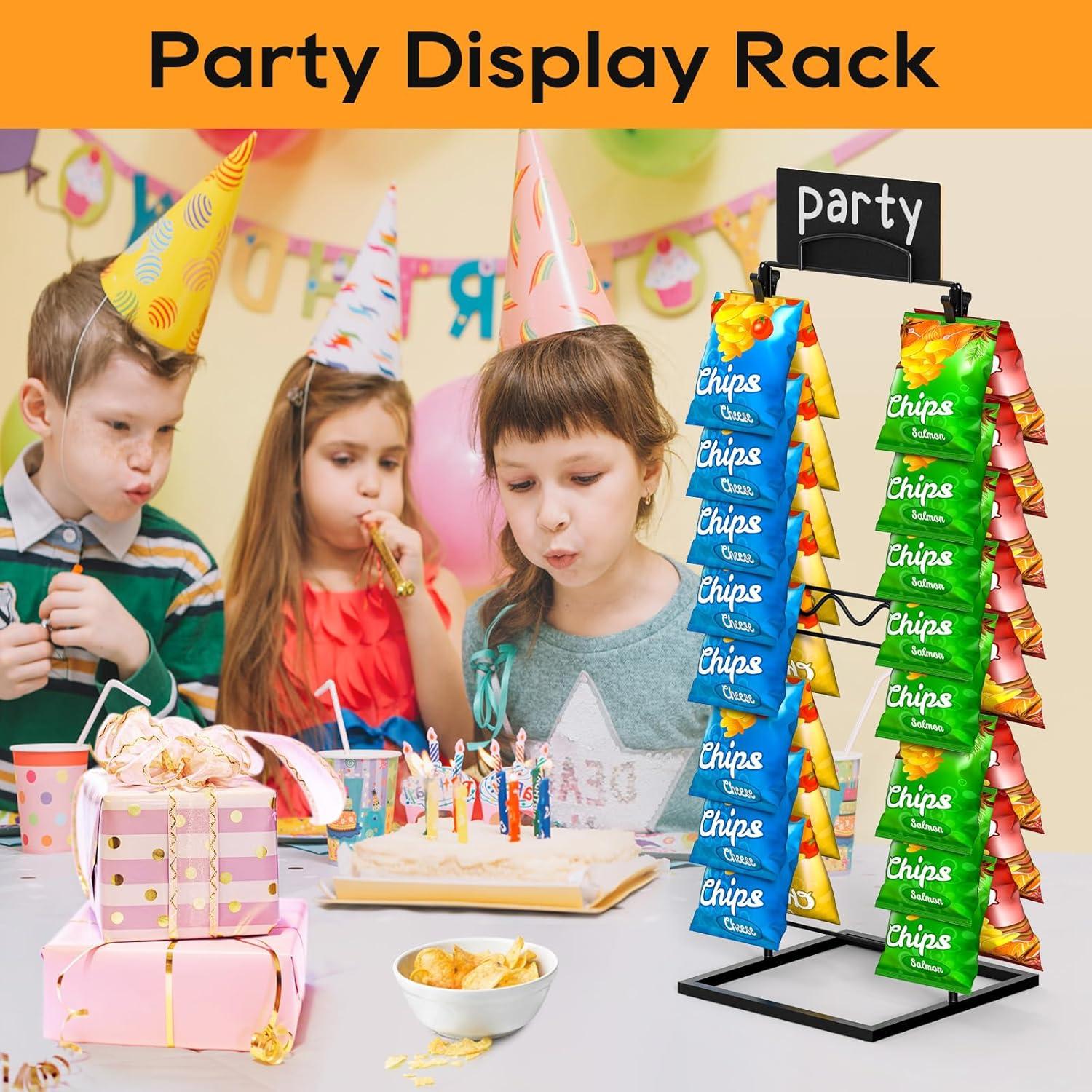 Soporte de exhibición para bolsas de aperitivos TJ.MOREE 2 estantes