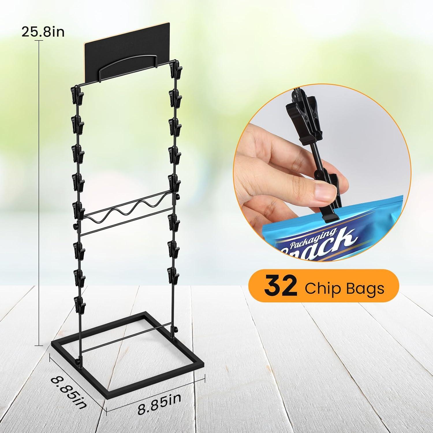 Soporte de exhibición para bolsas de aperitivos TJ.MOREE 2 estantes