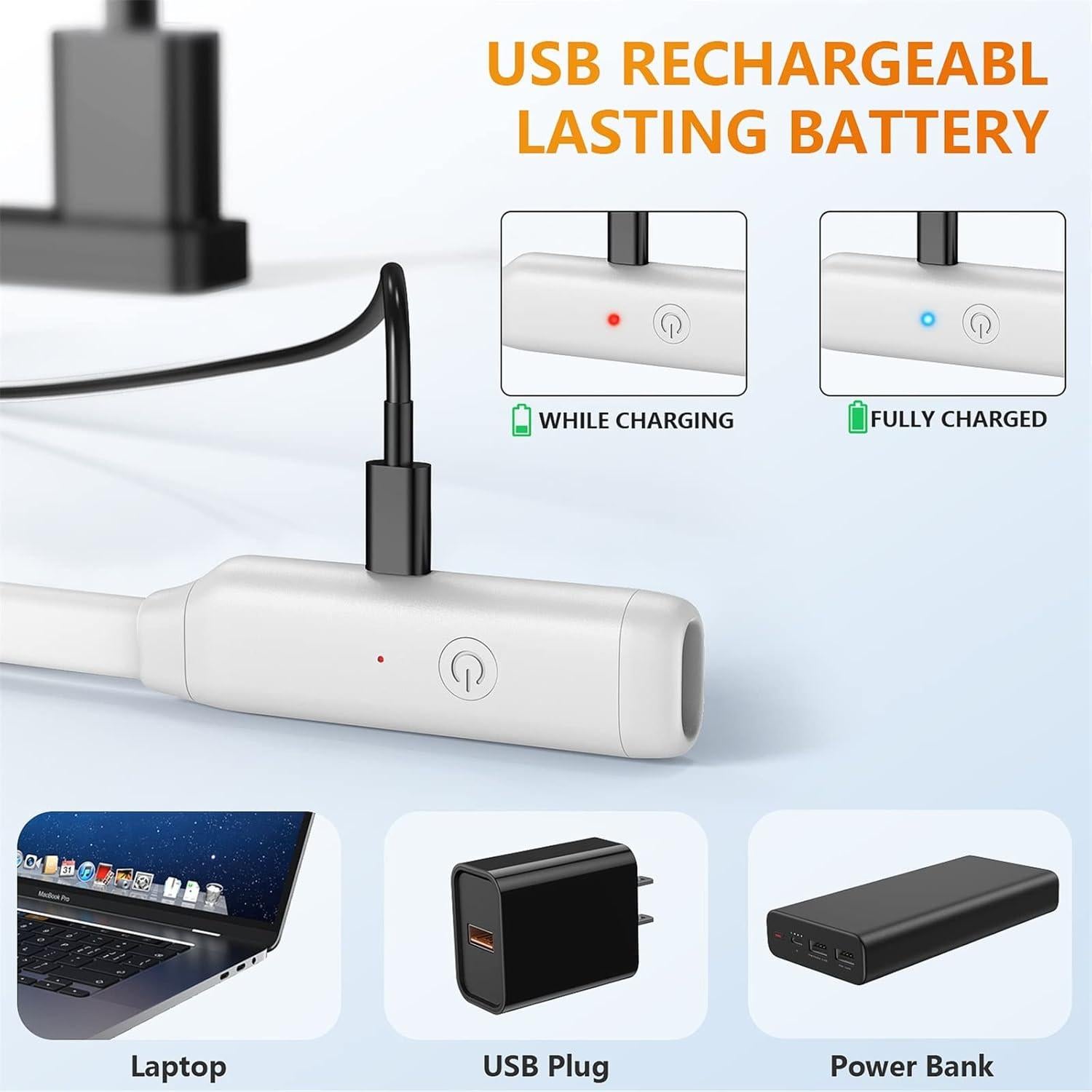 Luz de lectura LED recargable GONDSILY para cuello - 3 colores