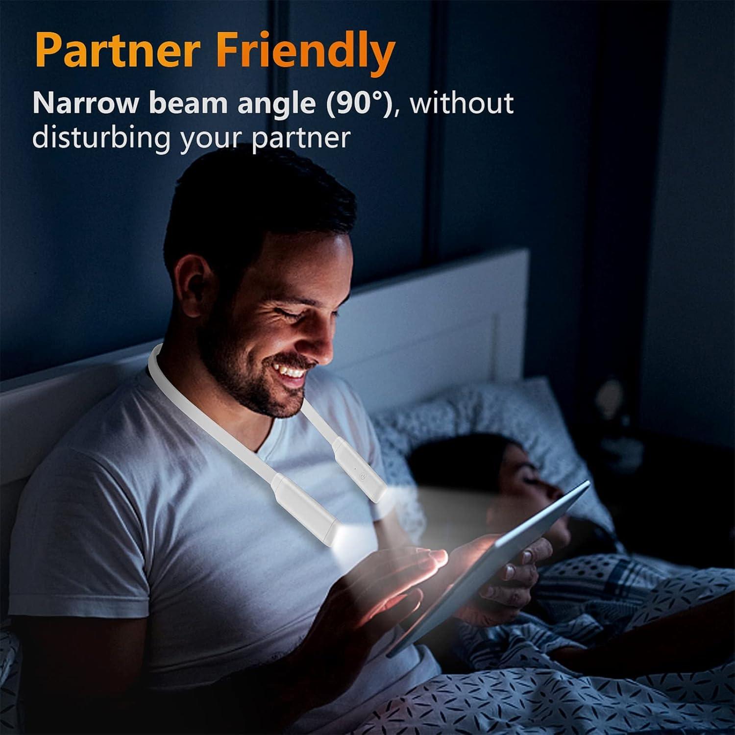 Luz de lectura LED recargable GONDSILY para cuello - 3 colores