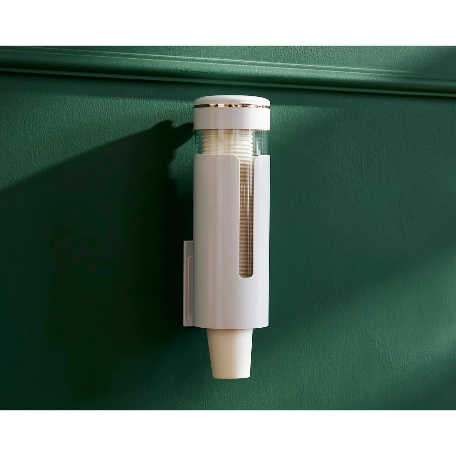 Dispensador de Tazas SEVENY Montaje en Pared 4-7 oz Blanco