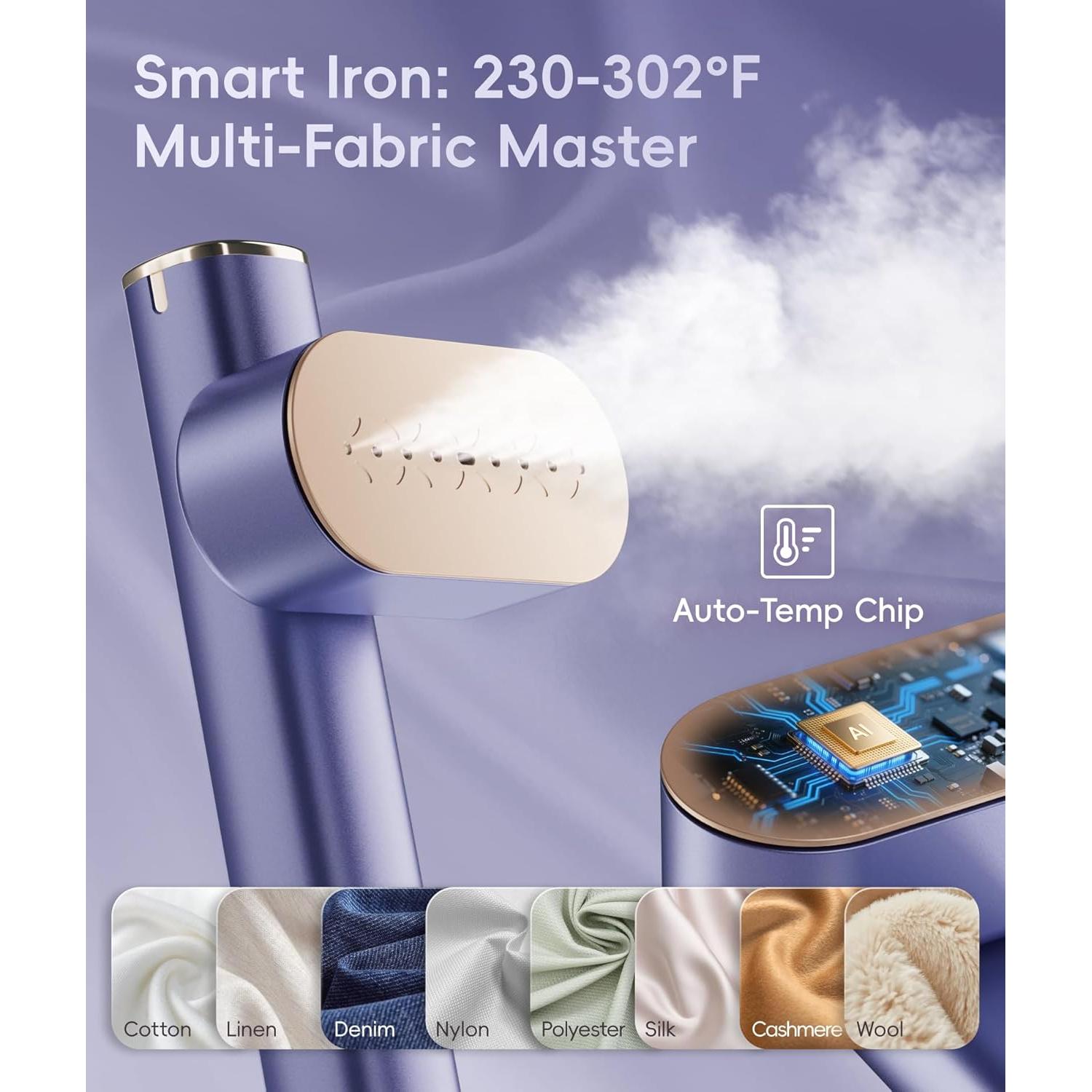 Vaporera de Viaje Ilake CW-5205, 1000W, Doble Voltaje 100-240V