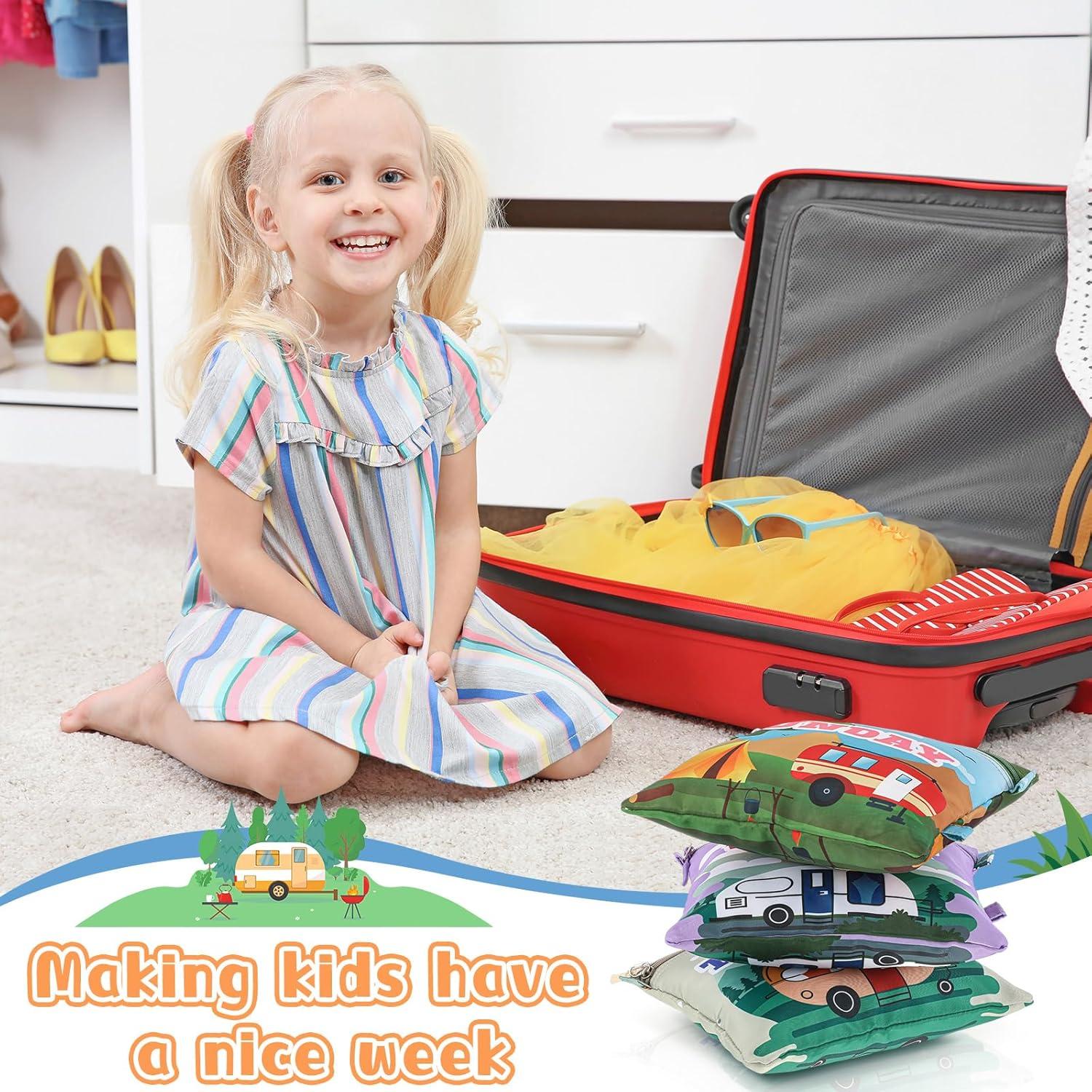 Cubos de Empaque Paterr 7 Pcs para Viaje Niños Coche 27.3x23.5cm