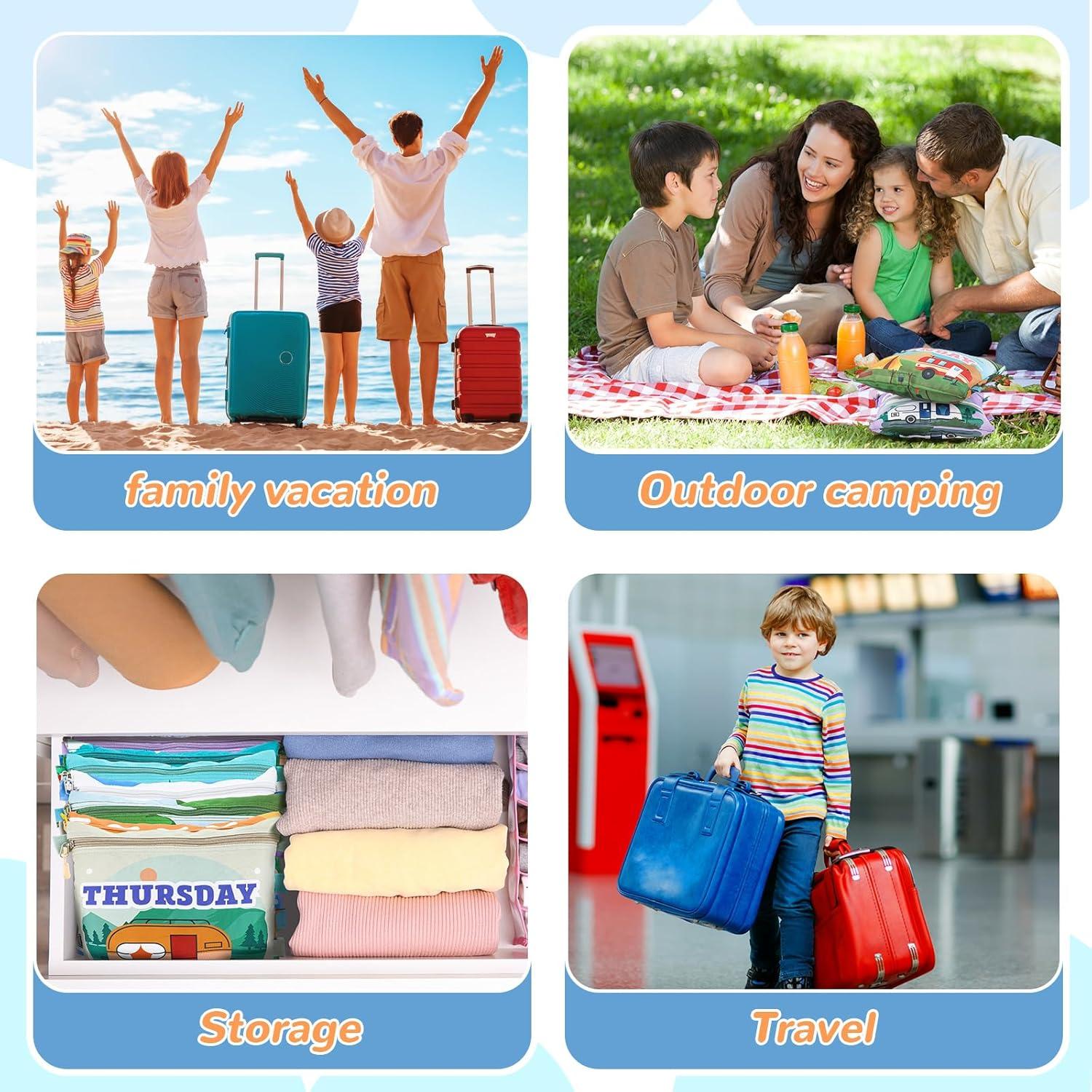 Cubos de Empaque Paterr 7 Pcs para Viaje Niños Coche 27.3x23.5cm