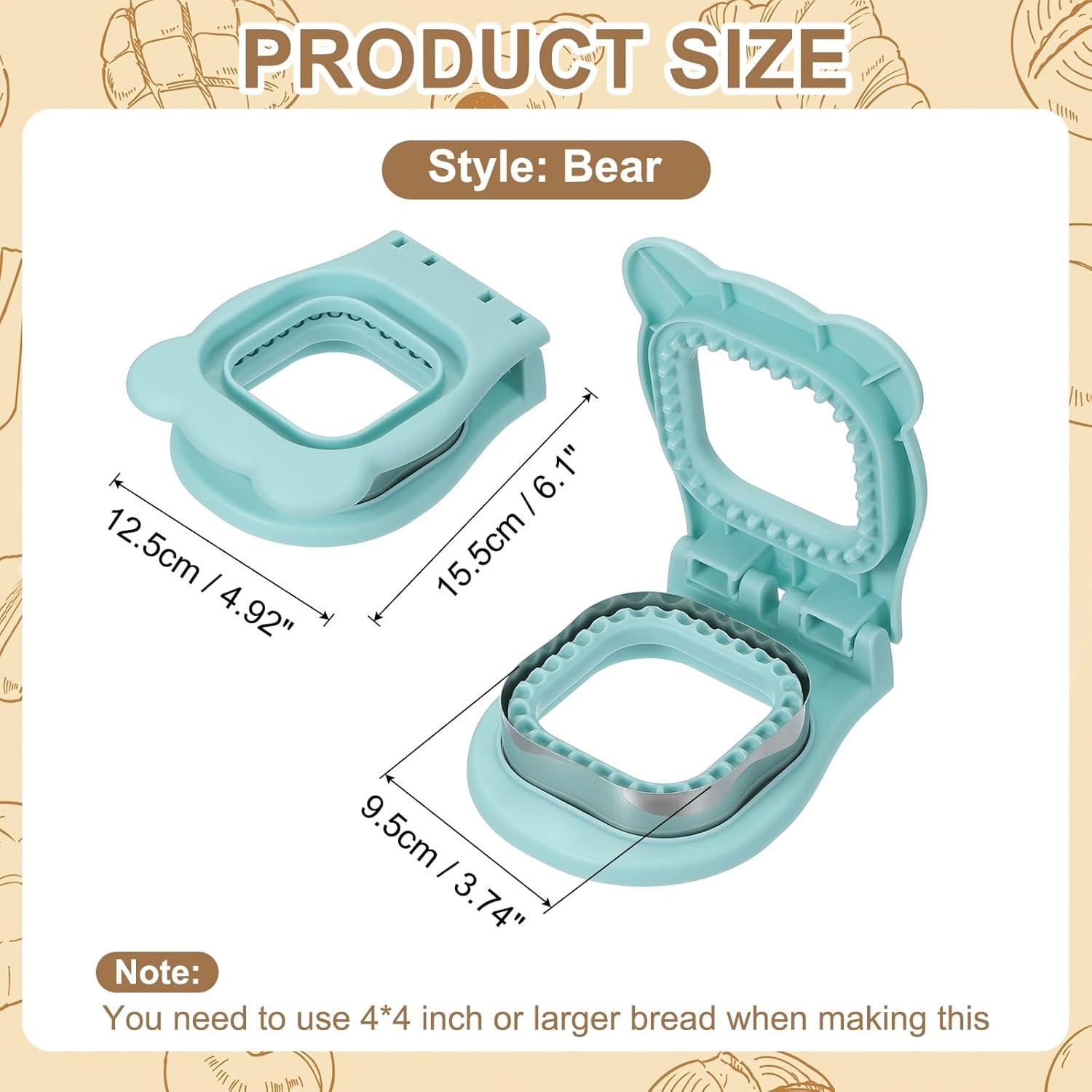 Cortador y Sellador de Sándwich Sin Corteza uxcell Azul