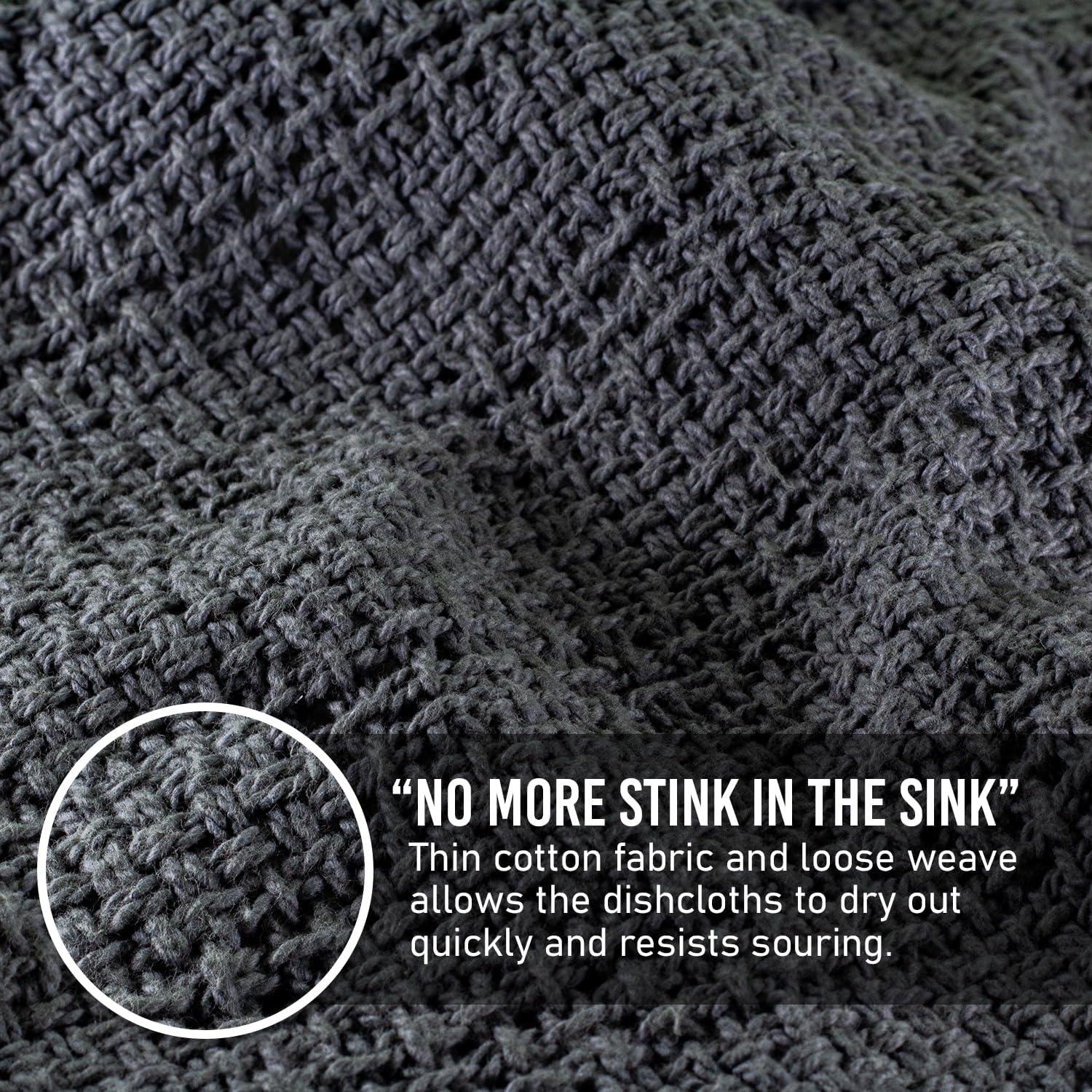 Paños de Cocina 100% Algodón Country Cottons - Set 4 Gris/Natural