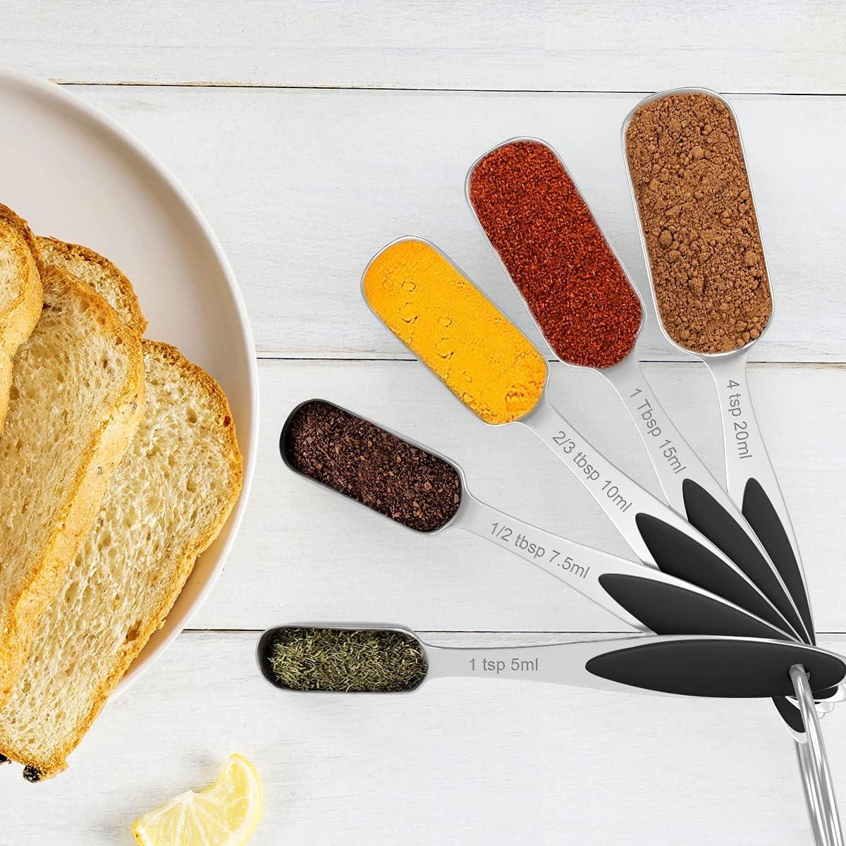 Set de 20 Tazas y Cucharas Medidoras Wildone Acero Inoxidable