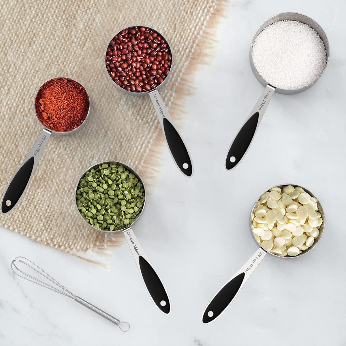 Set de 20 Tazas y Cucharas Medidoras Wildone Acero Inoxidable