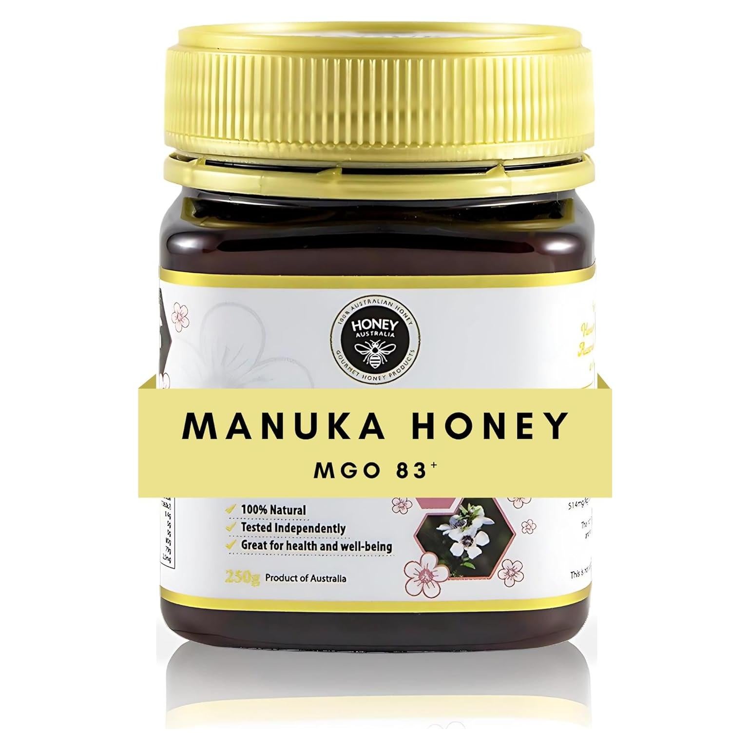 Miel Manuka MGO 83+ Honey Australia 248 g - Pura y Orgánica