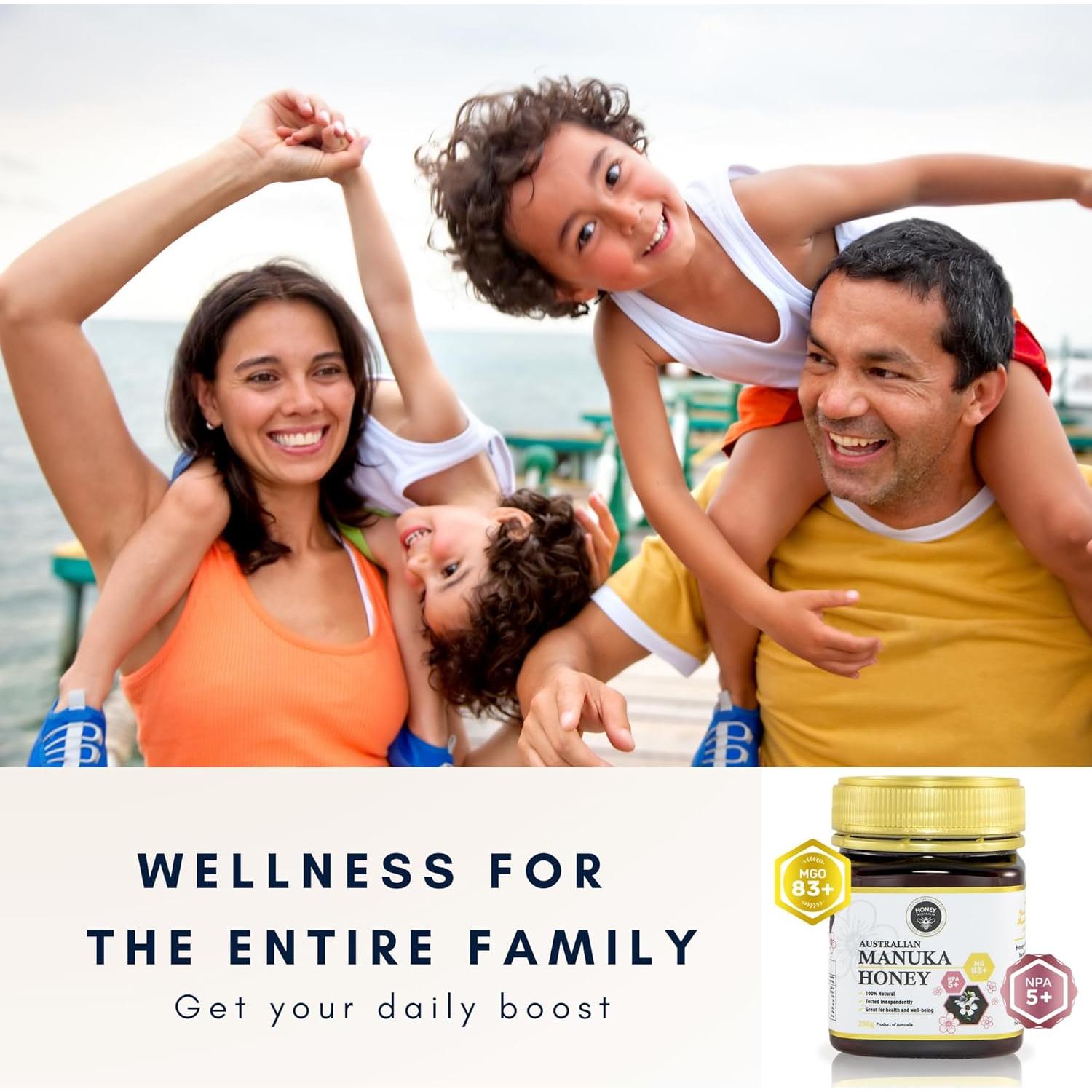 Miel Manuka MGO 83+ Honey Australia 248 g - Pura y Orgánica