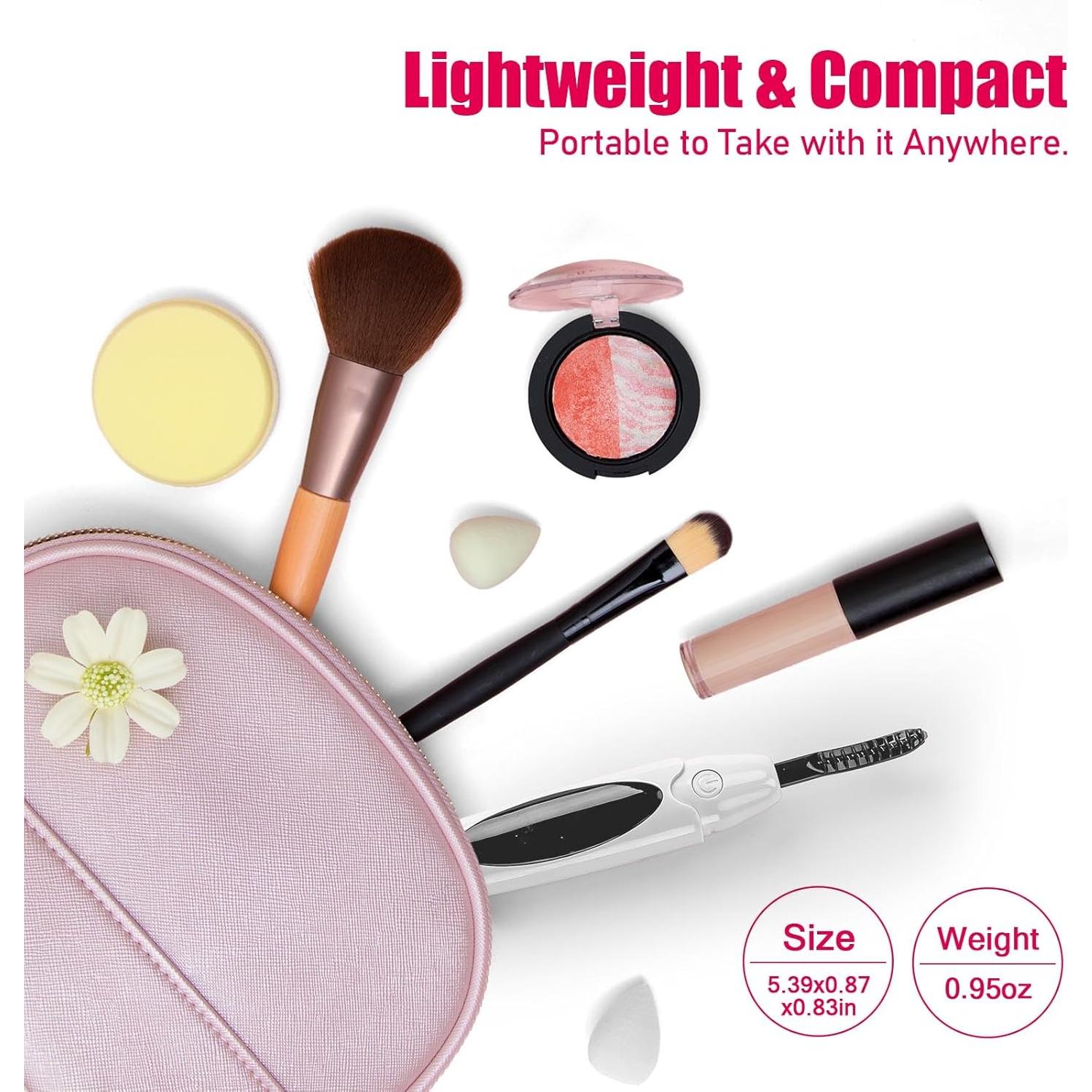 Rizador de Pestañas Eléctrico Shenlanbolt Blanco 10s Calentamiento Rápido