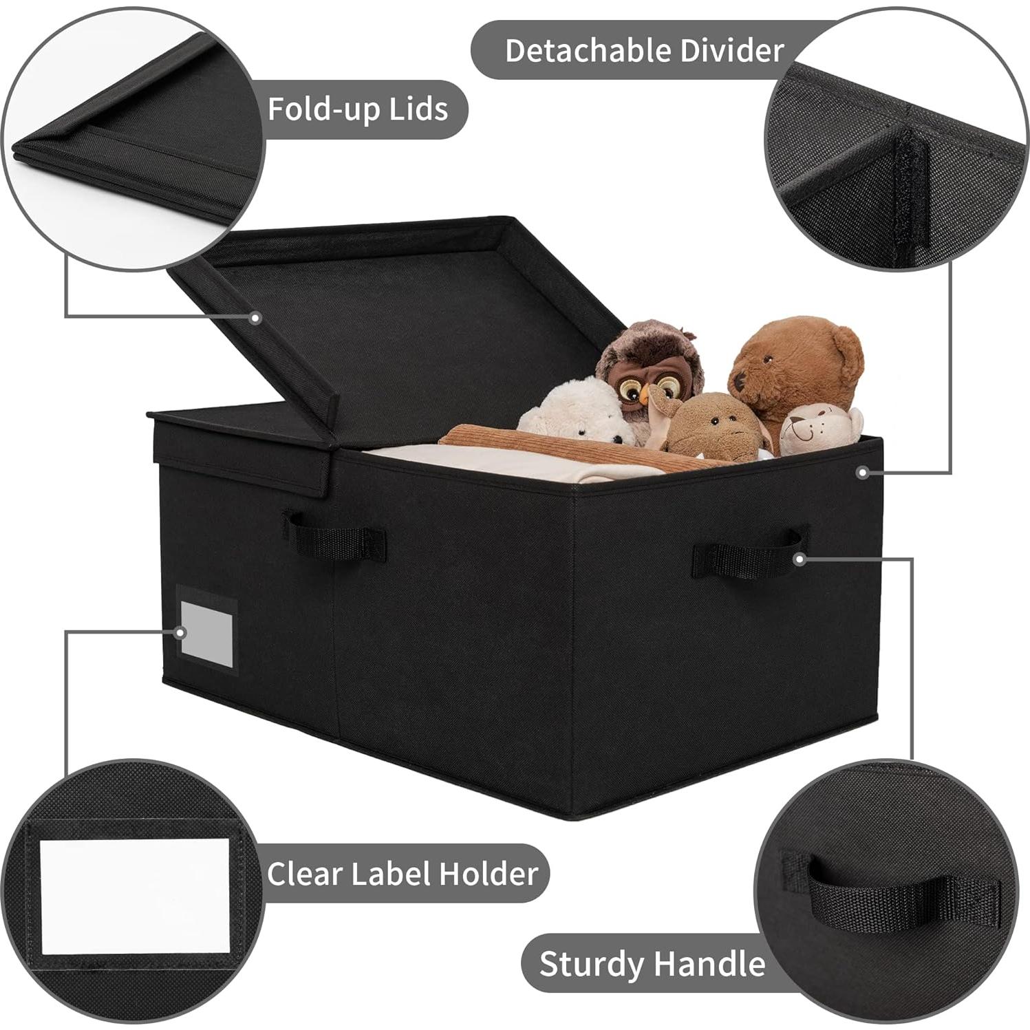 Caja de Almacenamiento Plegable GRANNY SAYS 63L Negra