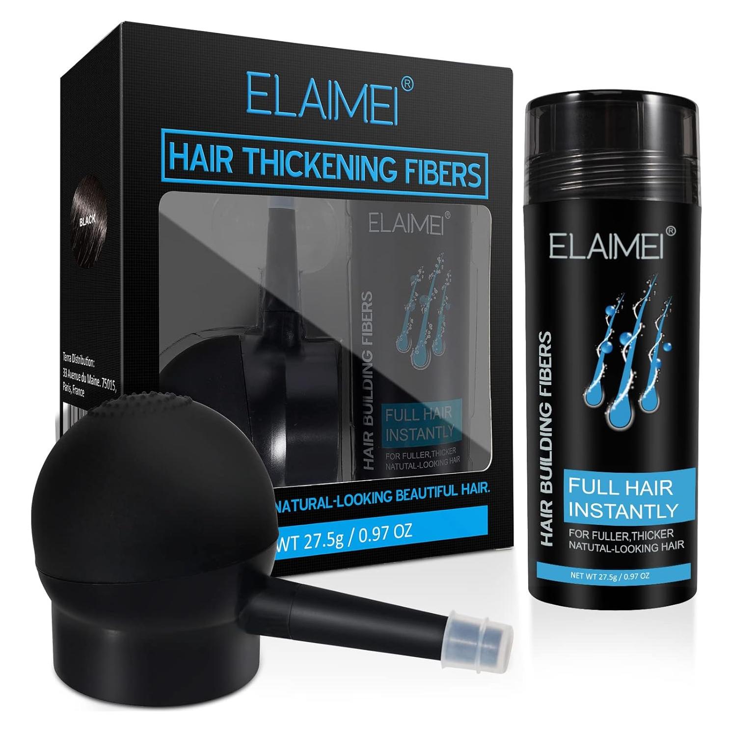 Fibra Capilar RoseFlower 27.5g Negro - Aumenta Volumen Instantáneo